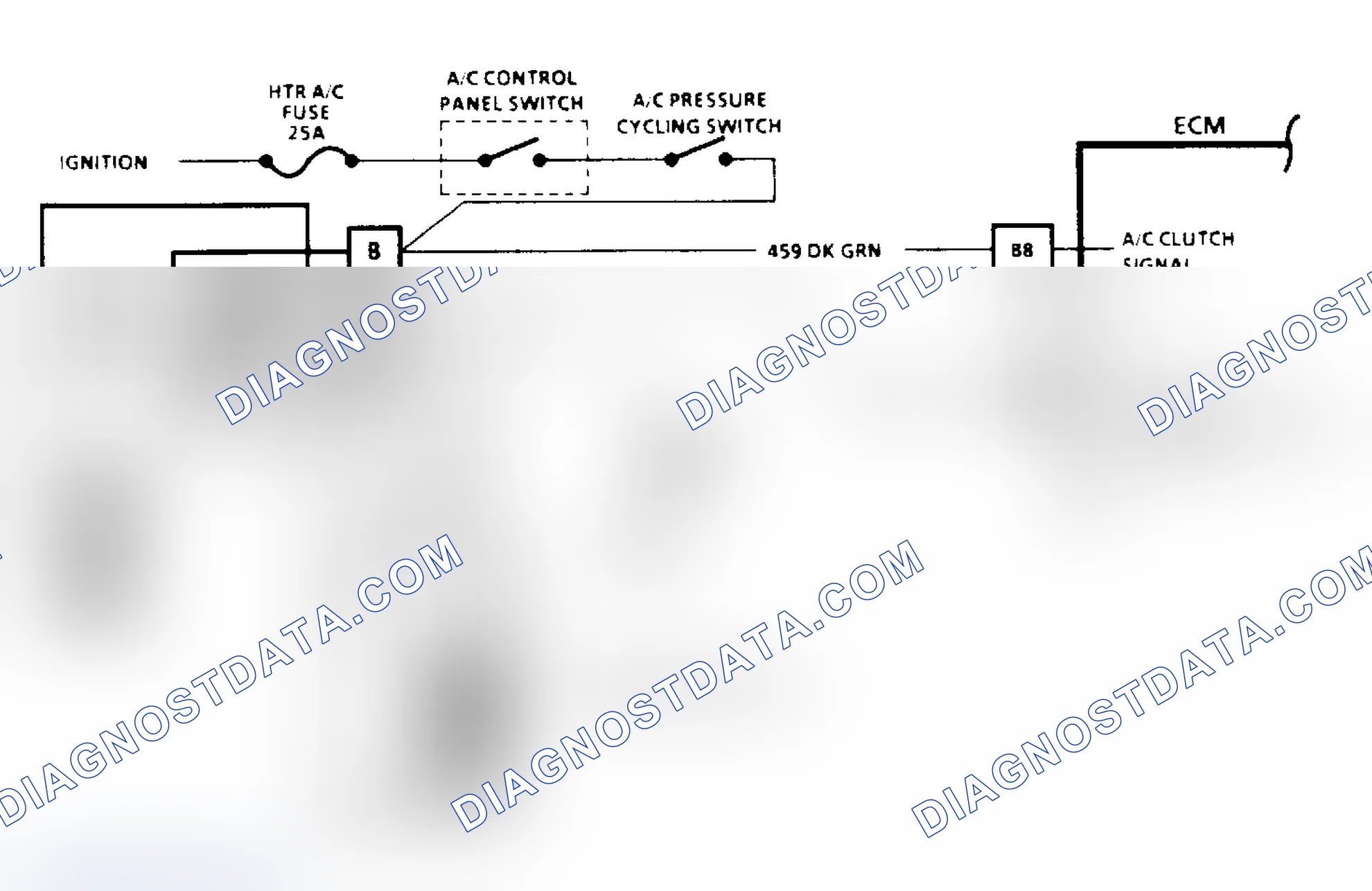 Scheme 153: A/C Clutch Control Diagnosis Flow Chart (1 of 2) (2.5L)
