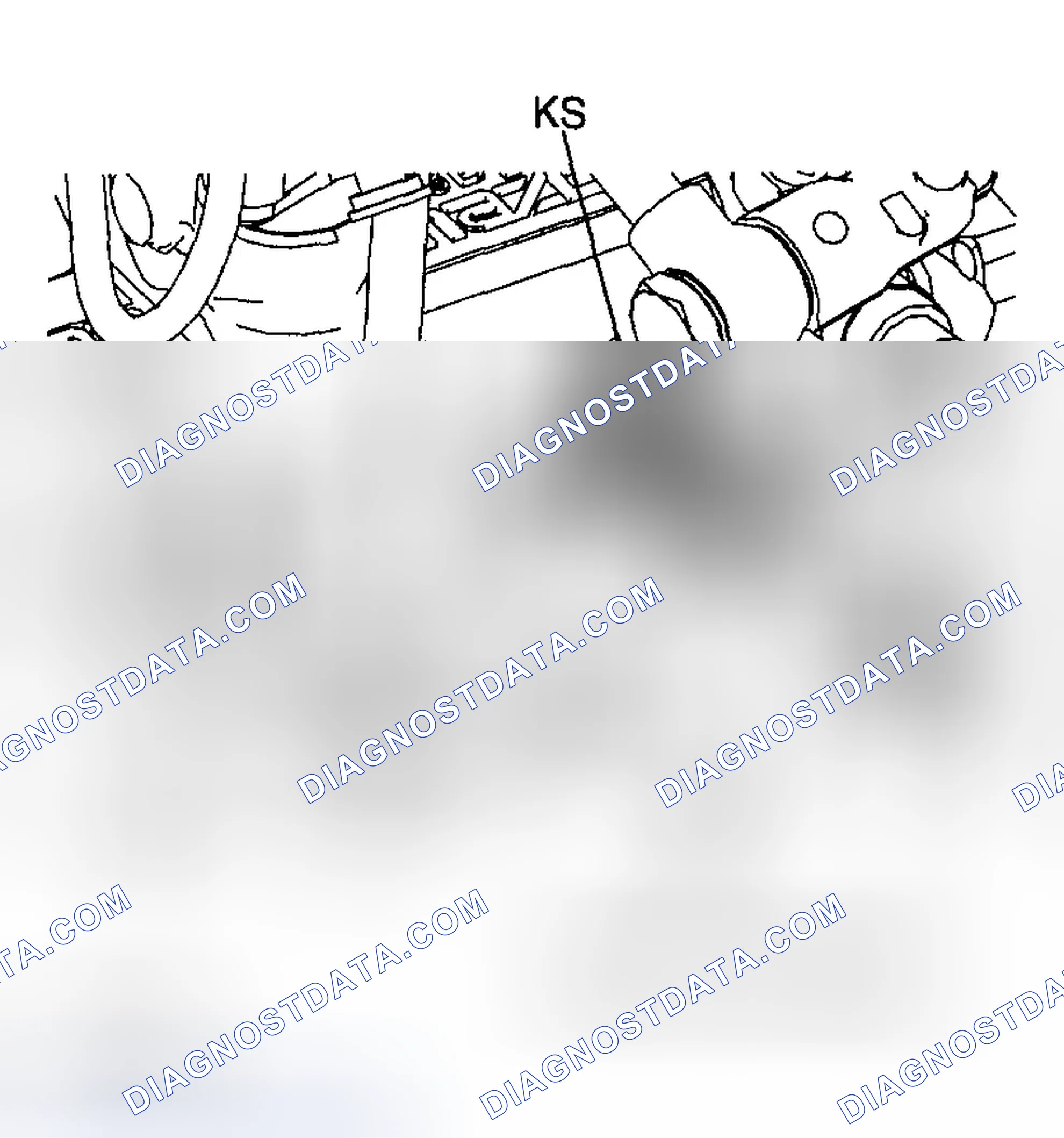 Scheme 539: KNOCK SENSOR (KS) REMOVAL/INSTALLATION