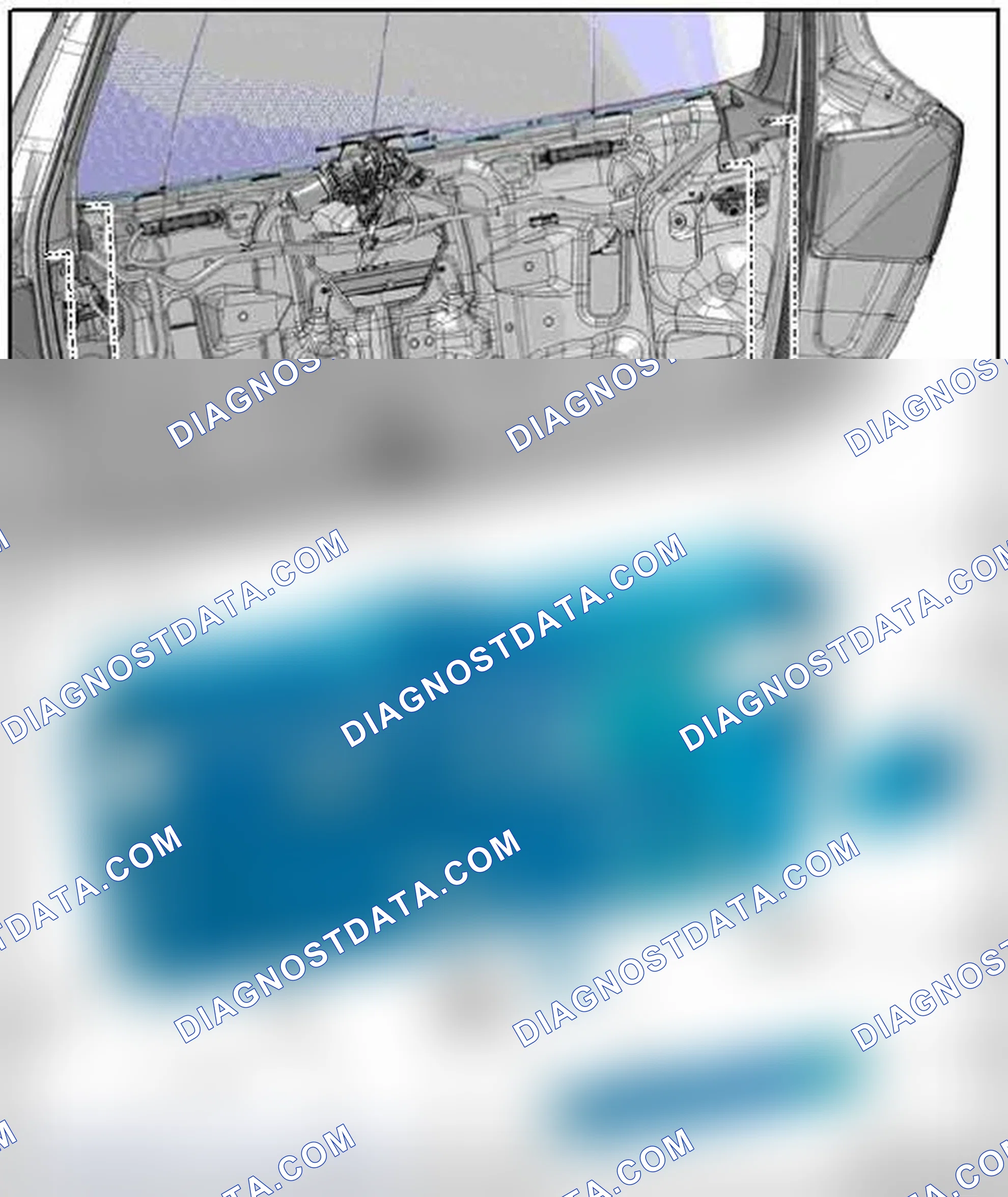 Scheme 28: LOWER REAR LID TRIM PANEL ASSEMBLY OVERVIEW