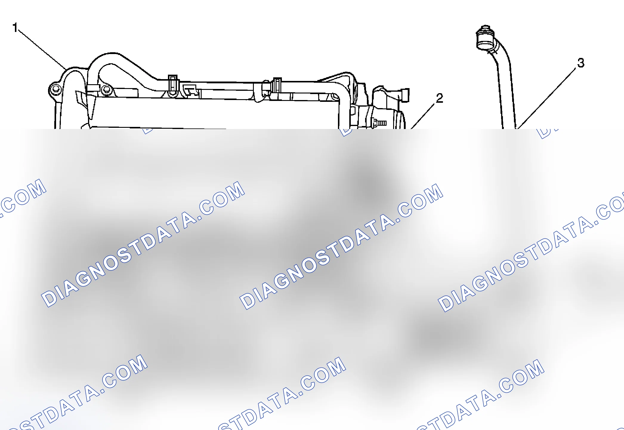 Scheme 1: Emission Hose Routing Diagram
