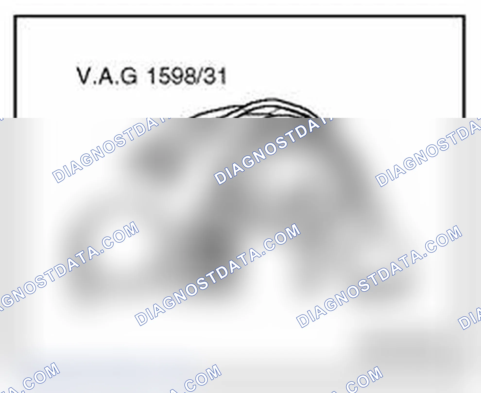 Scheme 191: Wire and component test using VAG1598/31 test box