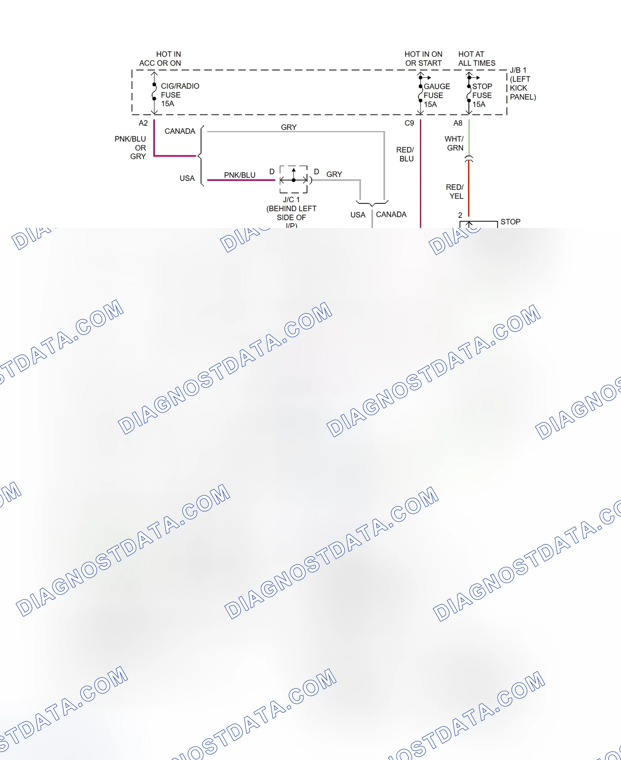 Scheme 102: Shift Interlock System Wiring Diagram (Tercel)