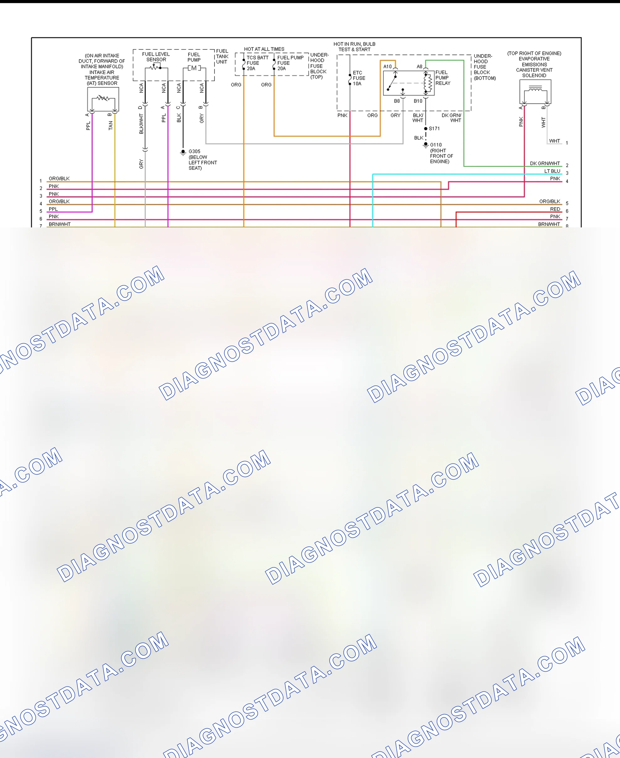 Scheme 96: PCM Wiring Diagram (Camaro & Firebird - 3.8L - 3 Of 4)