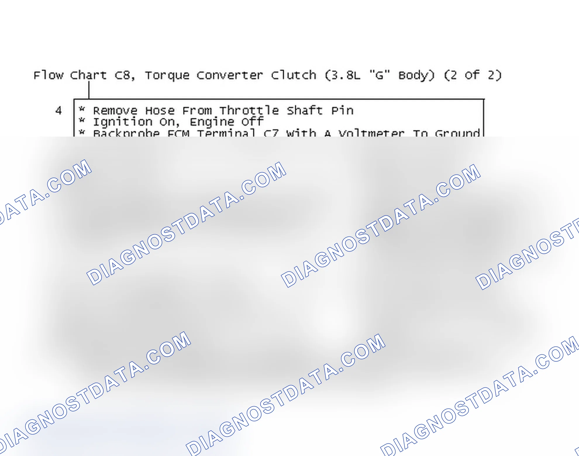 Scheme 138: Flow Chart C8, Torque Converter Clutch (3.8L "G" Body) (2 Of 2)