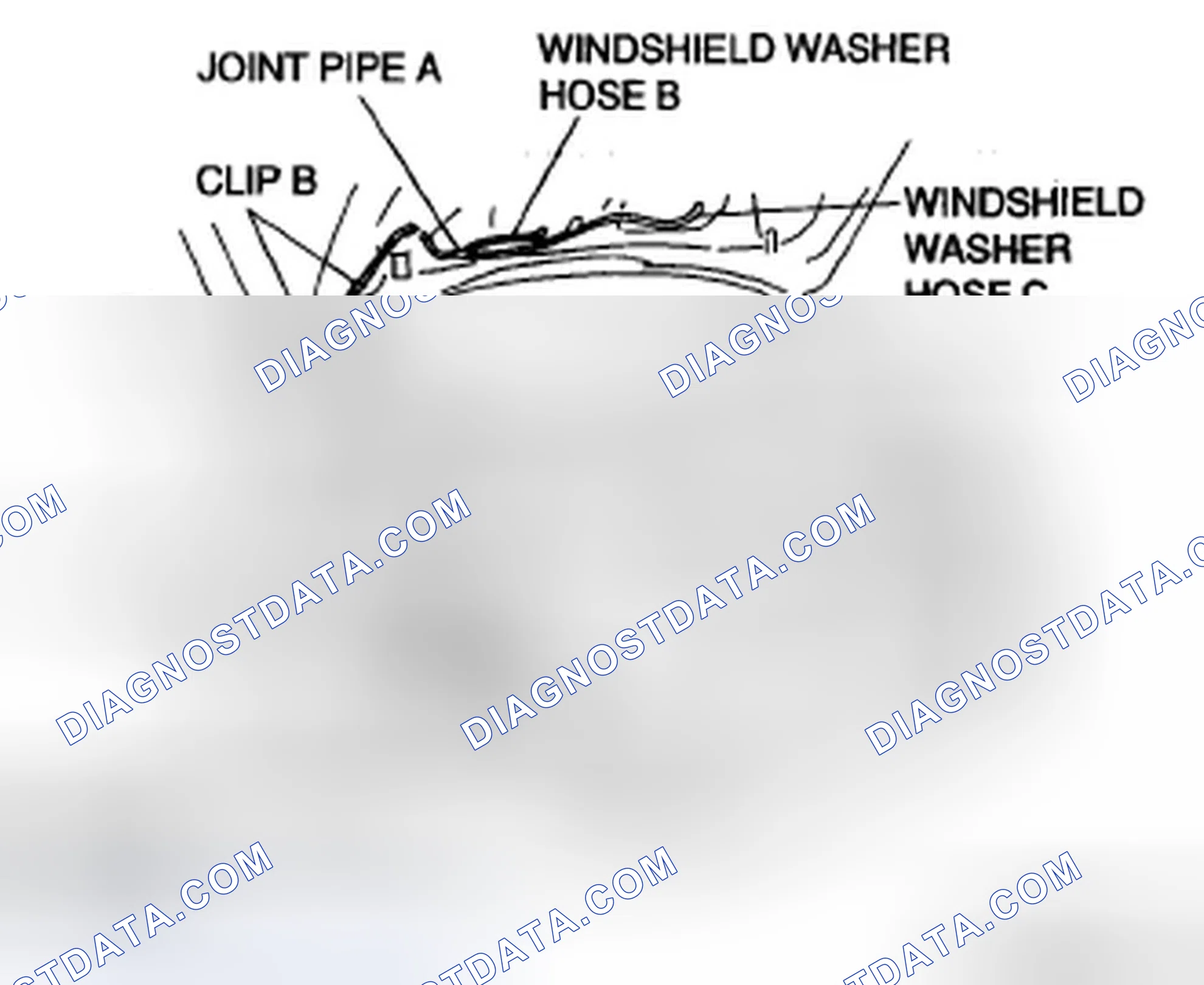 Scheme 15: WINDSHIELD WASHER HOSE REMOVAL/INSTALLATION
