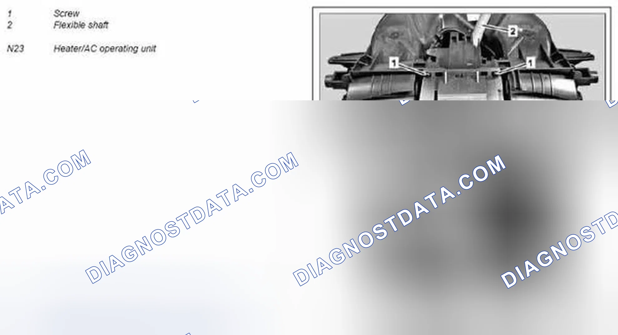 Scheme 32: Remove/install heater/ventilation operating unit - AR83.20-P-1850MCF