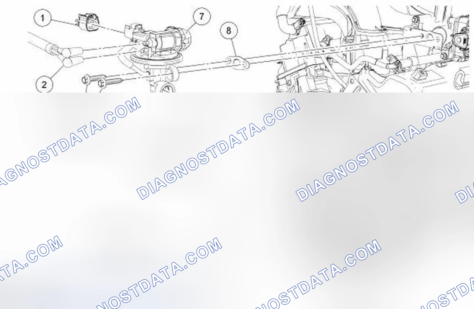 Scheme 3: Exhaust Gas Recirculation (EGR) System Components - Exploded View, 4.0L SOHC