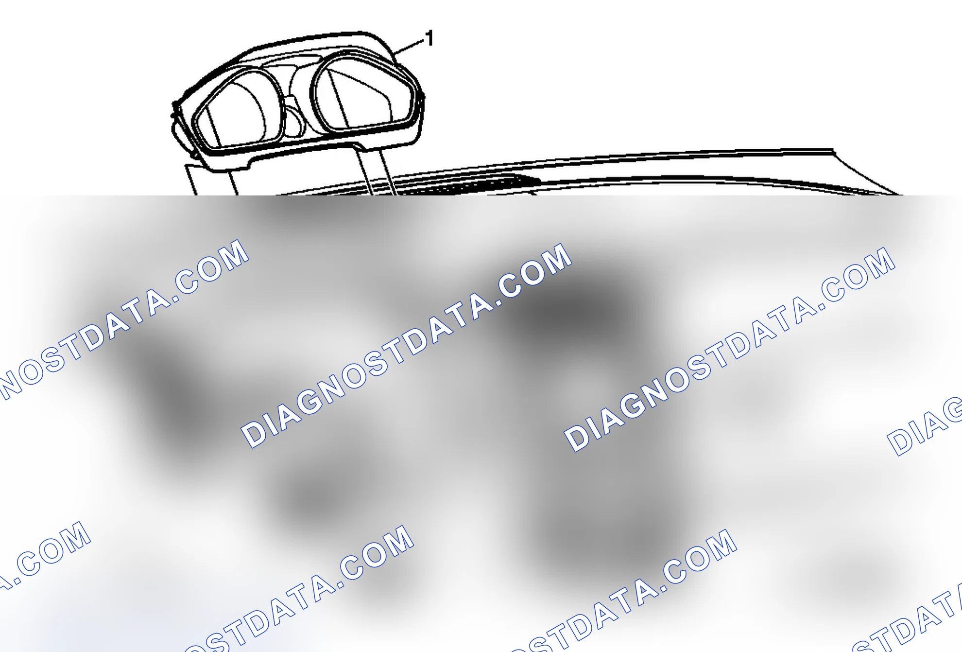 Scheme 125: Instrument Panel Cluster Trim Plate Replacement (Traverse)