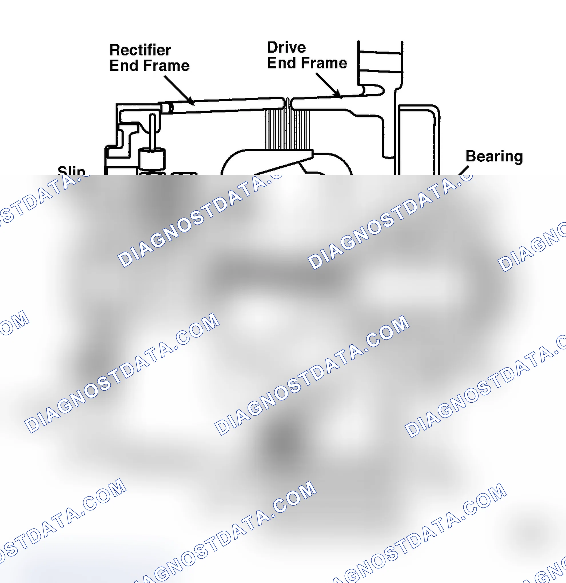 Scheme 1: View of Delcotron 10 SI Alternator with Integral Regulator