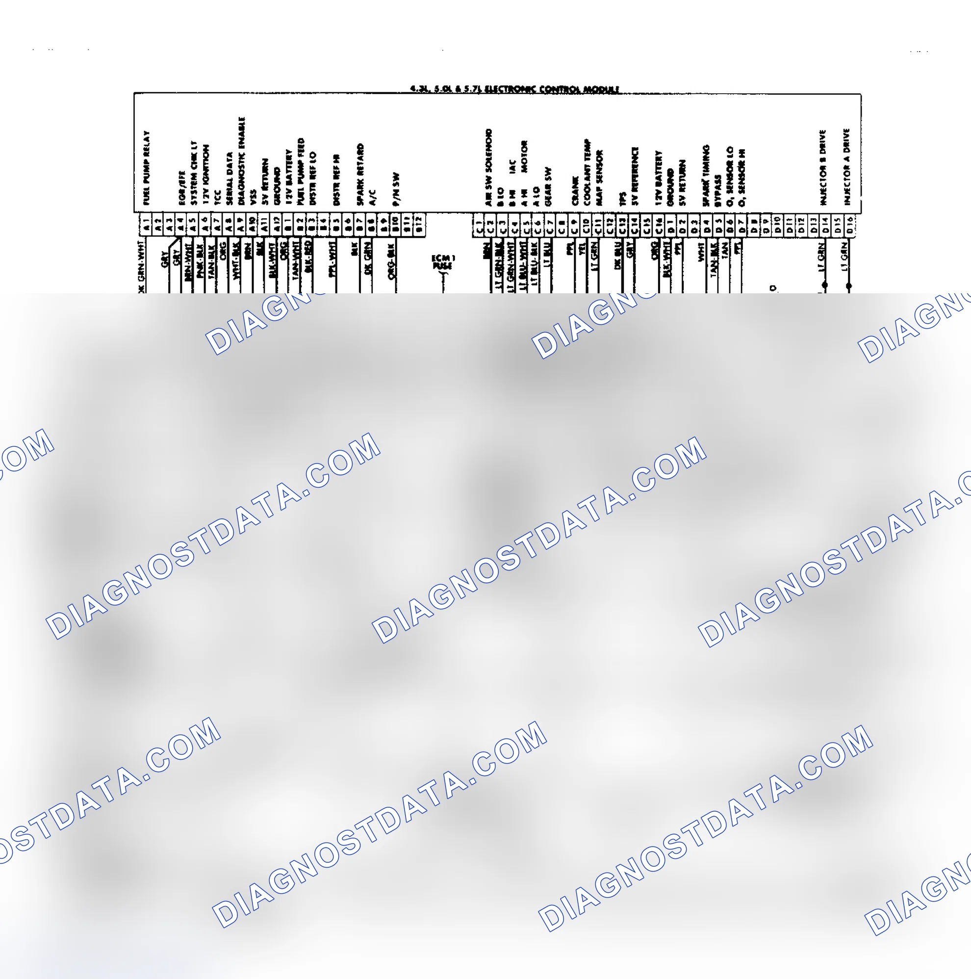 Scheme 11: "G" Series 4.3L, 5.0L & 5.7L Wiring Diagram