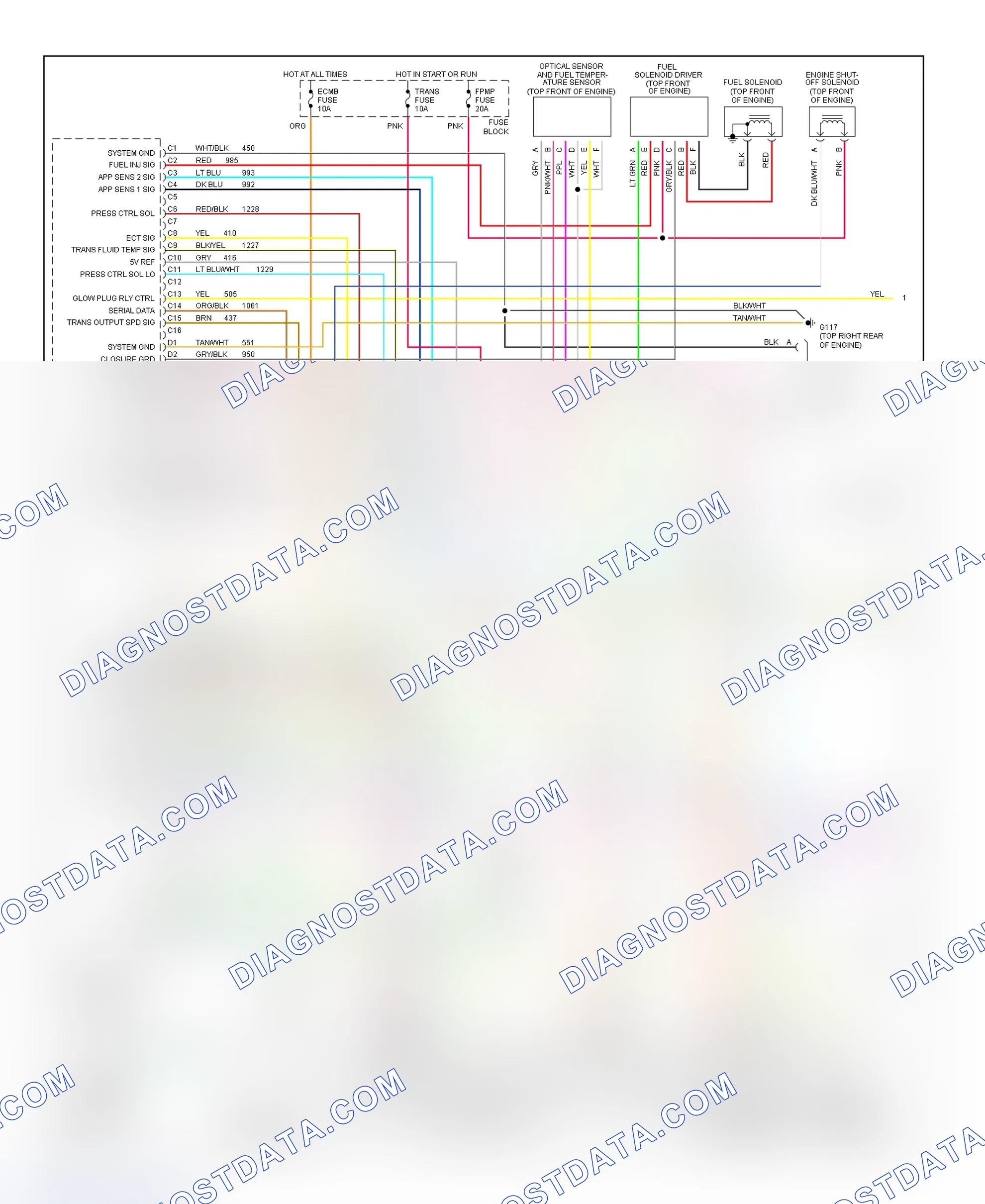 Scheme 239: Wiring Diagram (Pickup, Sierra Pickup & Van - 6.5L VIN P - 1 Of 2)