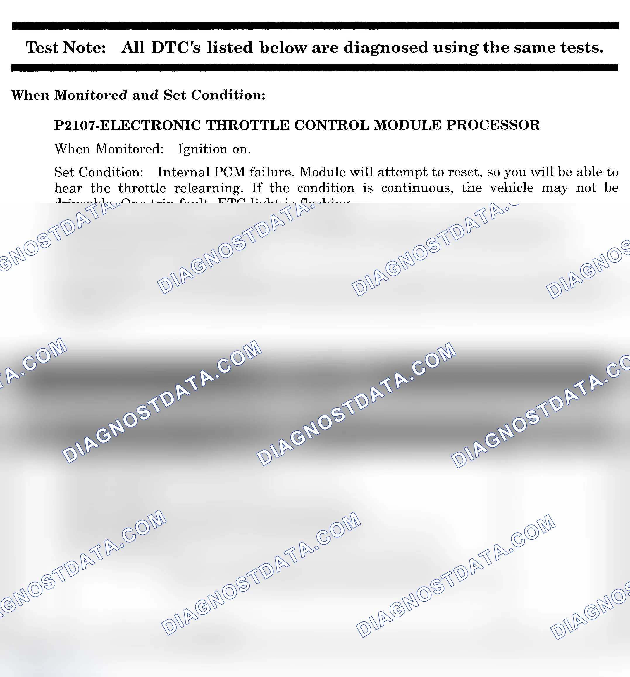 Scheme 692: DTC P2107: ELECTRONIC THROTTLE CONTROL MODULE PROCESSOR