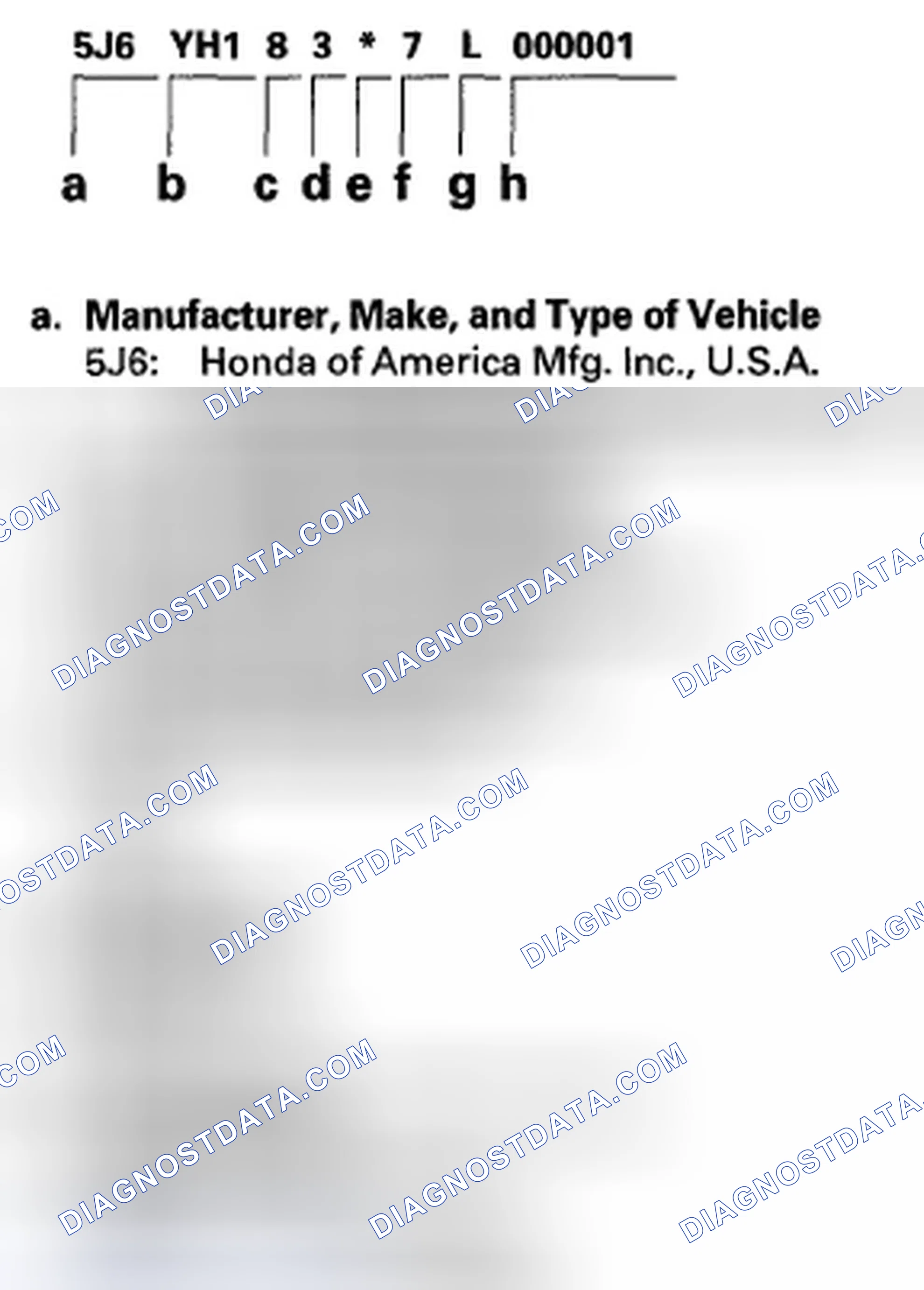 Scheme 1: Vehicle Identification Number