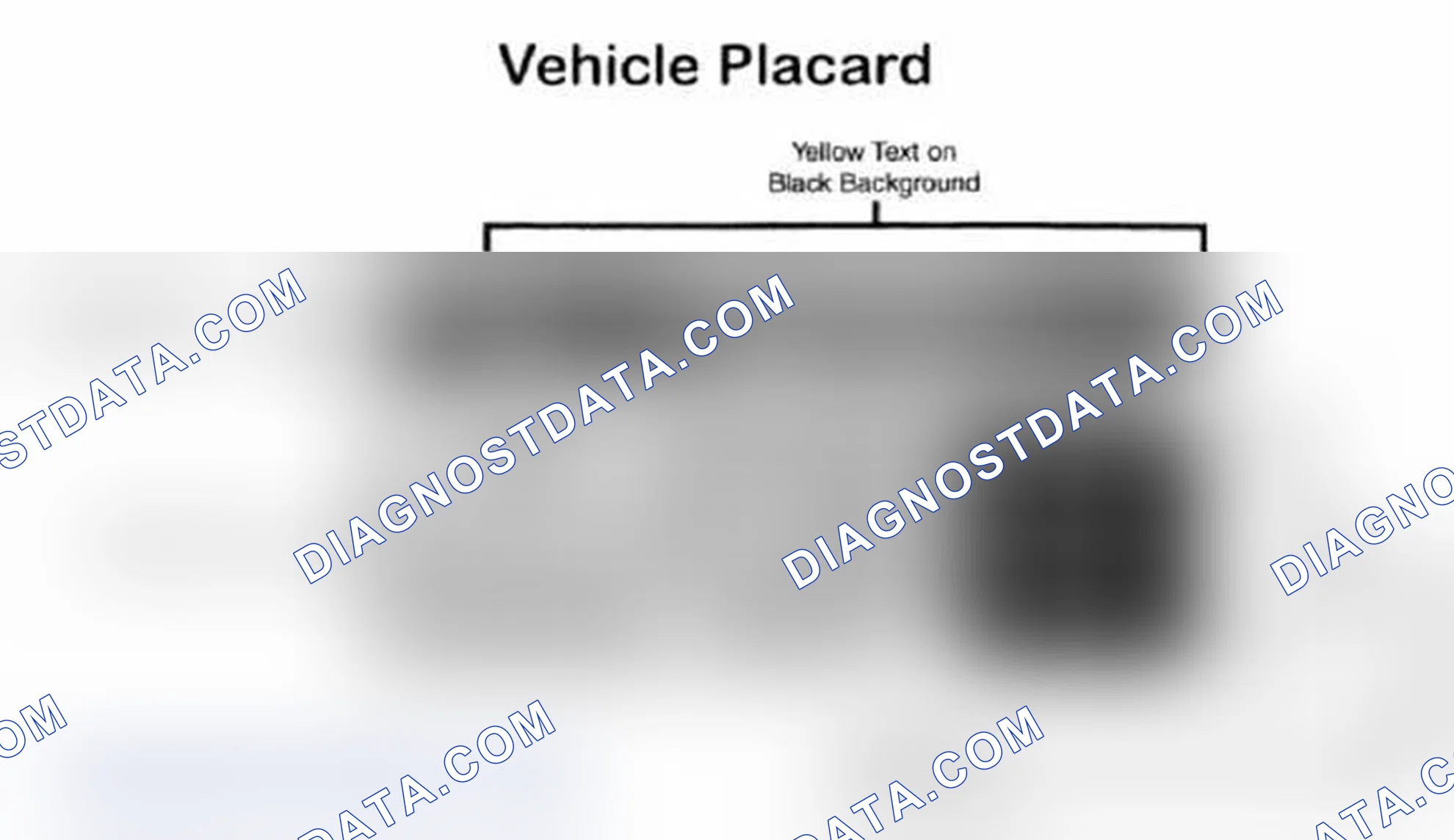 Scheme 28: Vehicle Tire Placard - Typical