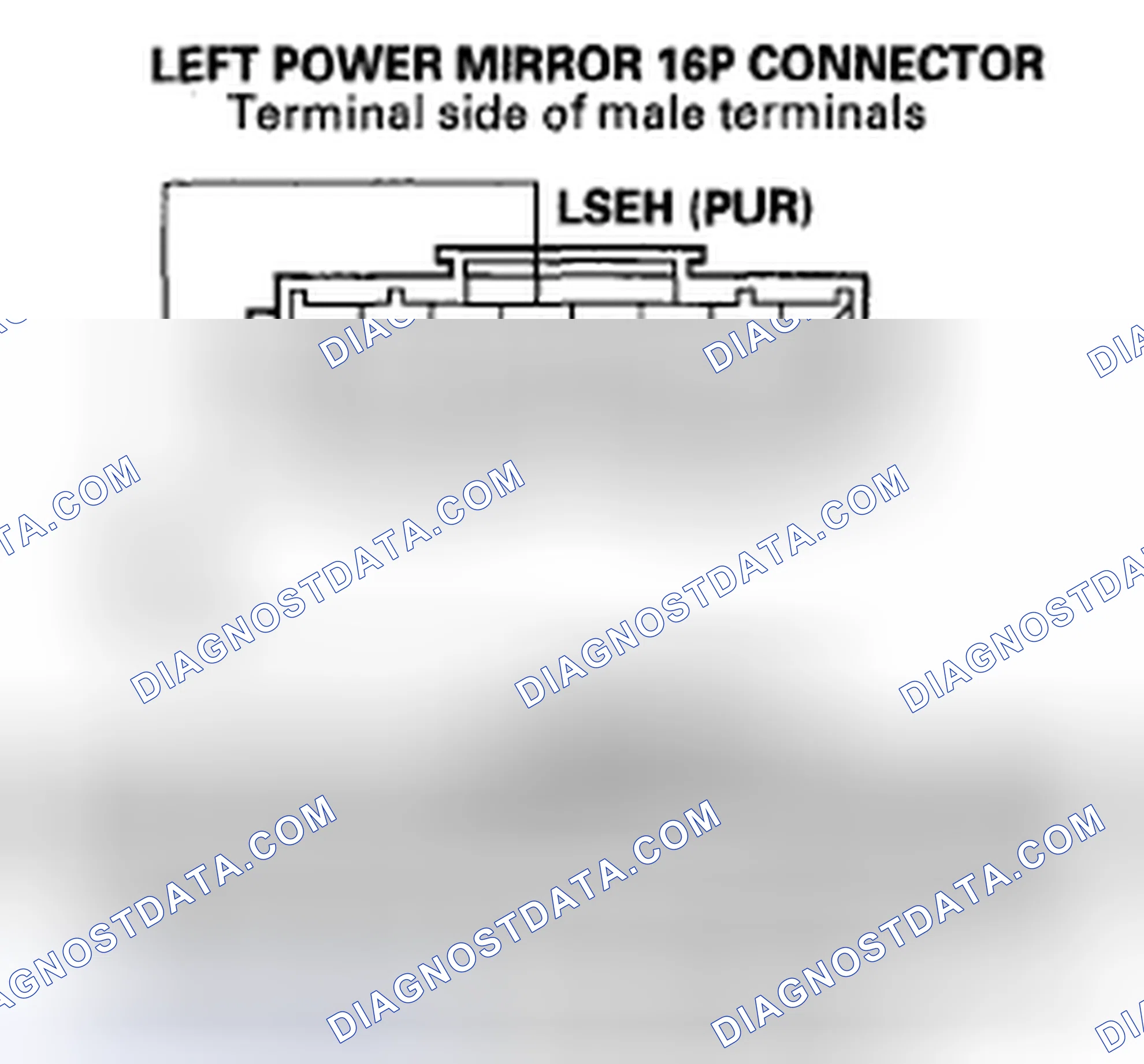 Scheme 93: DTC B2182: Left Power Mirror Horizontal Sensor Signal Error