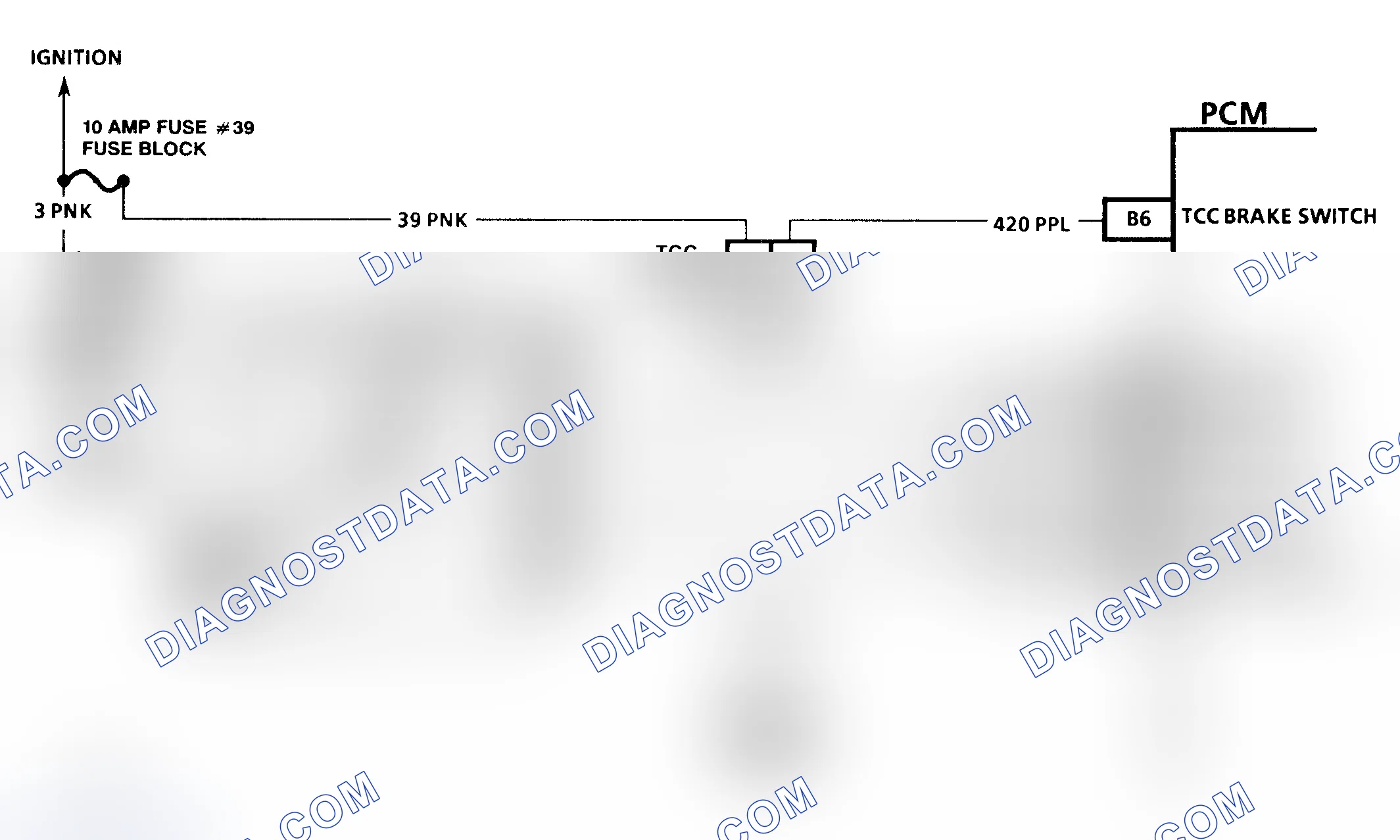 Scheme 86: Code P0703 Schematic (3.4L) TCC Brake Switch Input