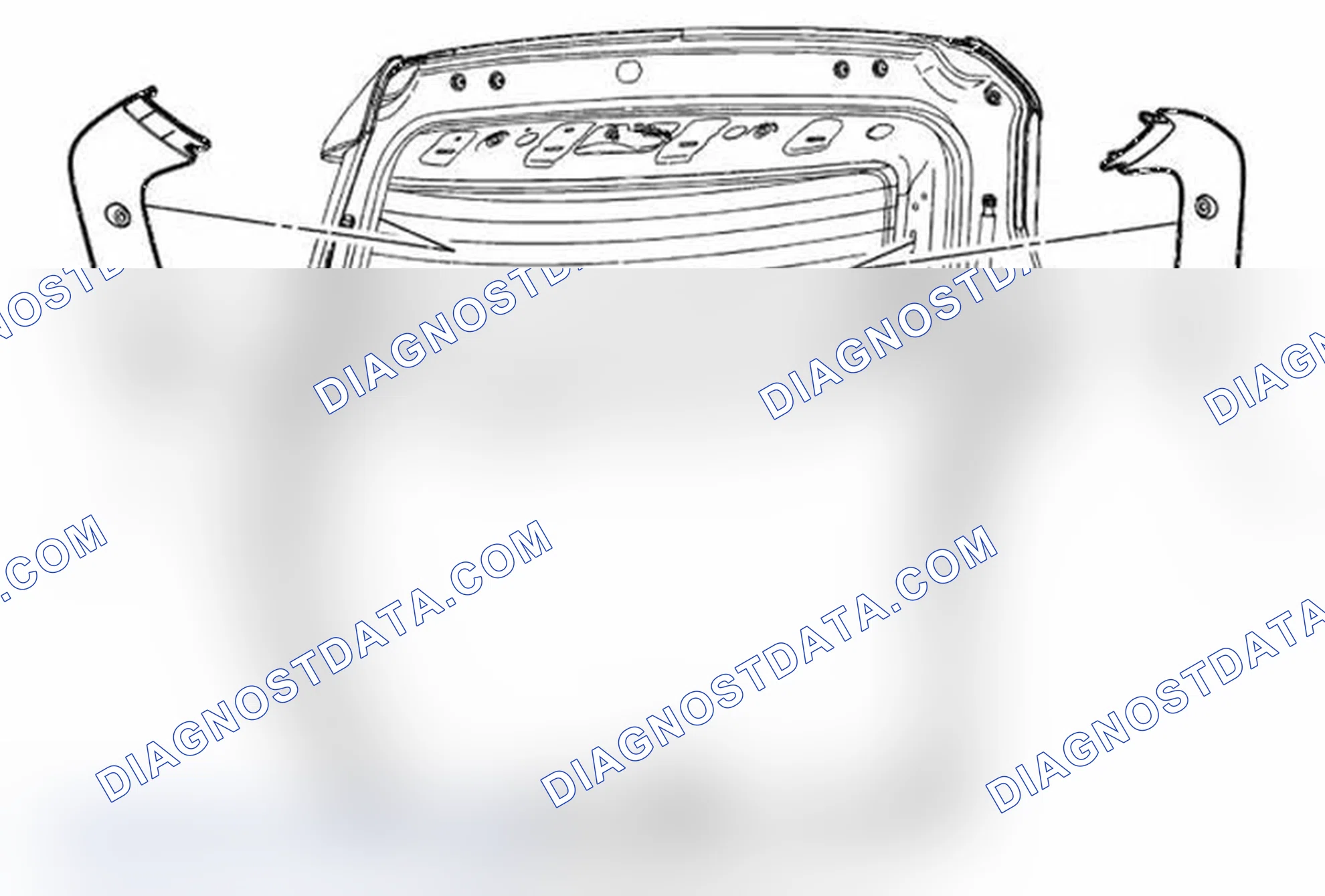 Scheme 90: Liftgate Upper Side Trim Finish Panel Replacement