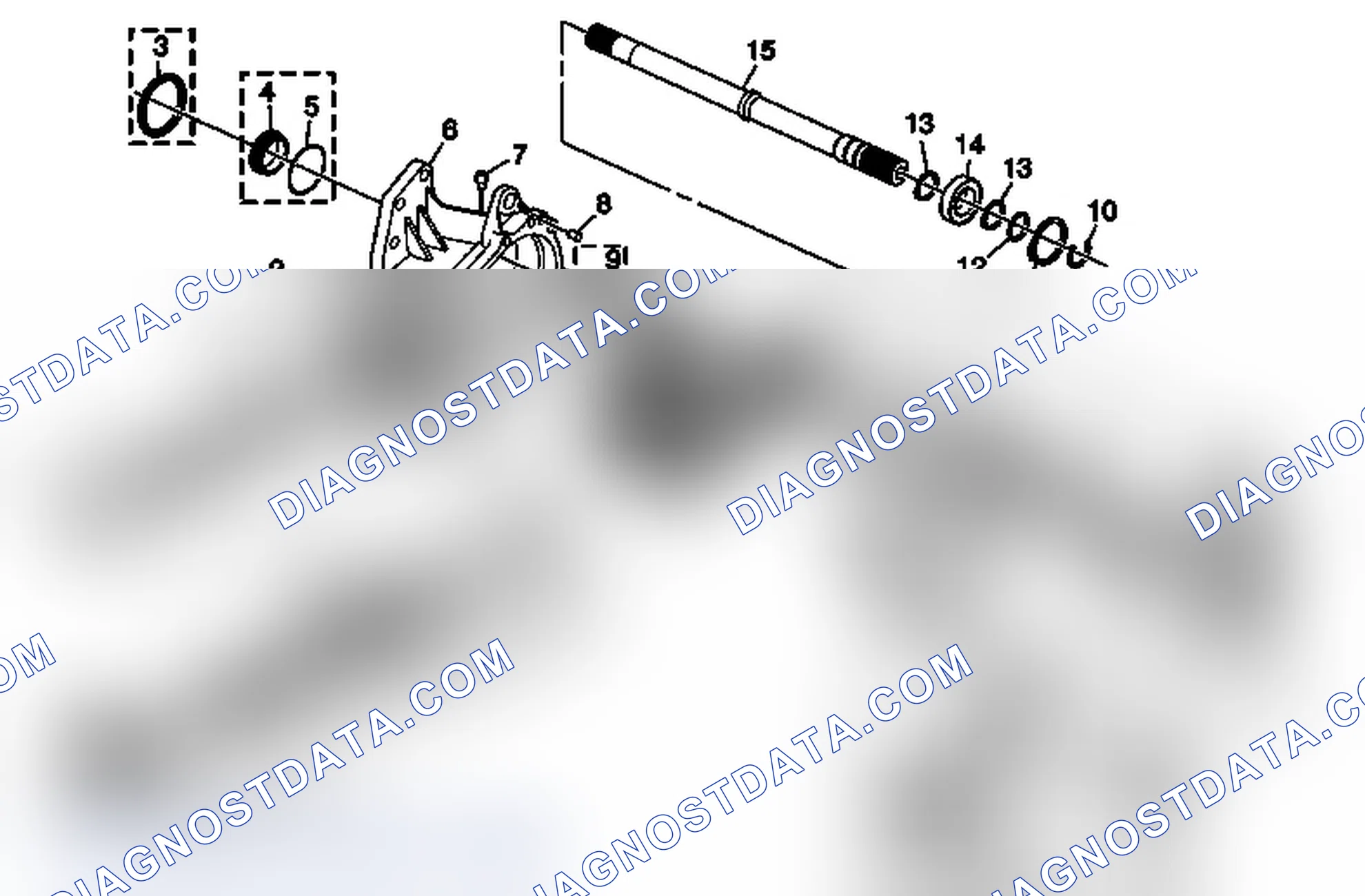 Scheme 1: Transfer Case Disassembled View