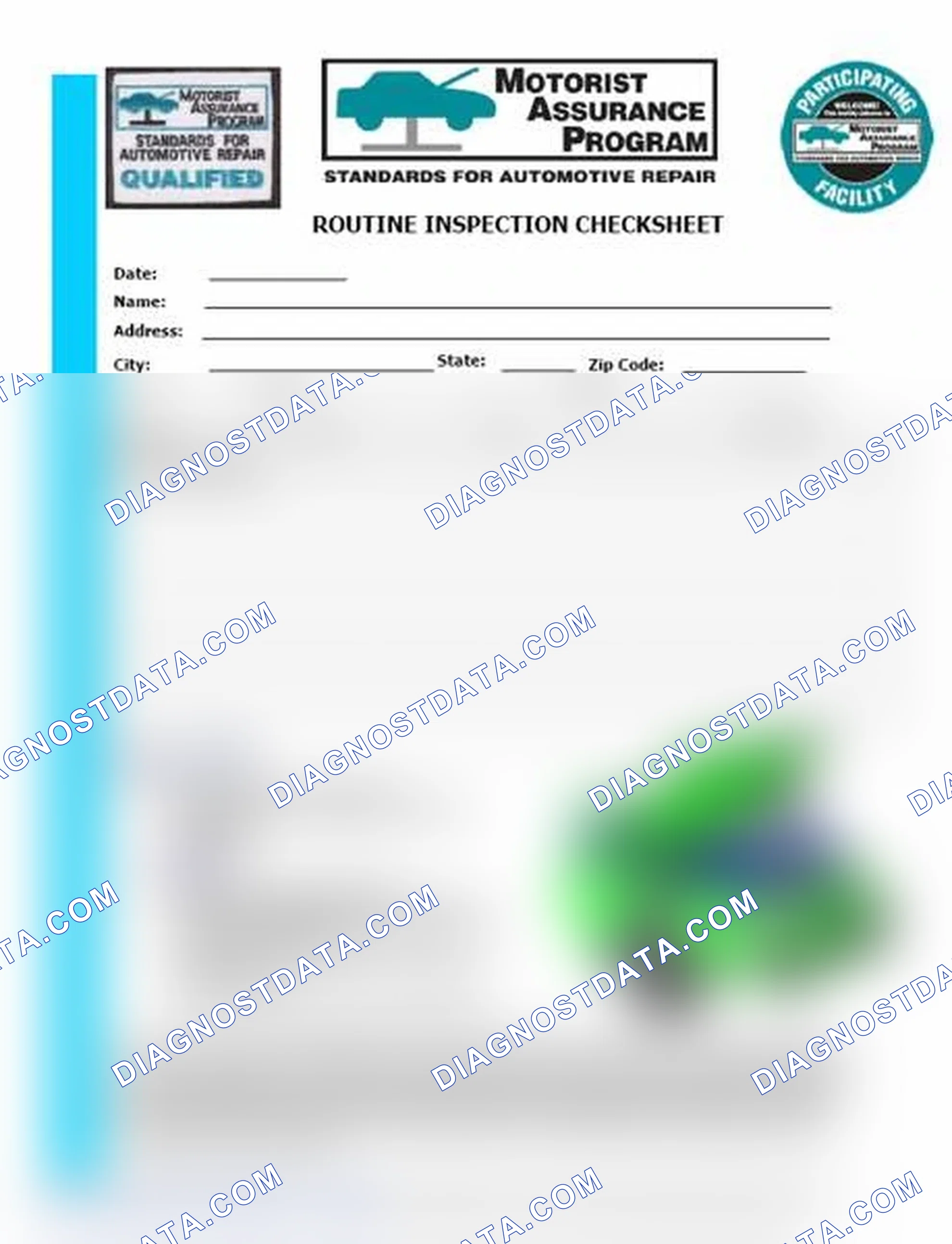 Scheme 26: Routine Inspection Checksheet (1 Of 2)