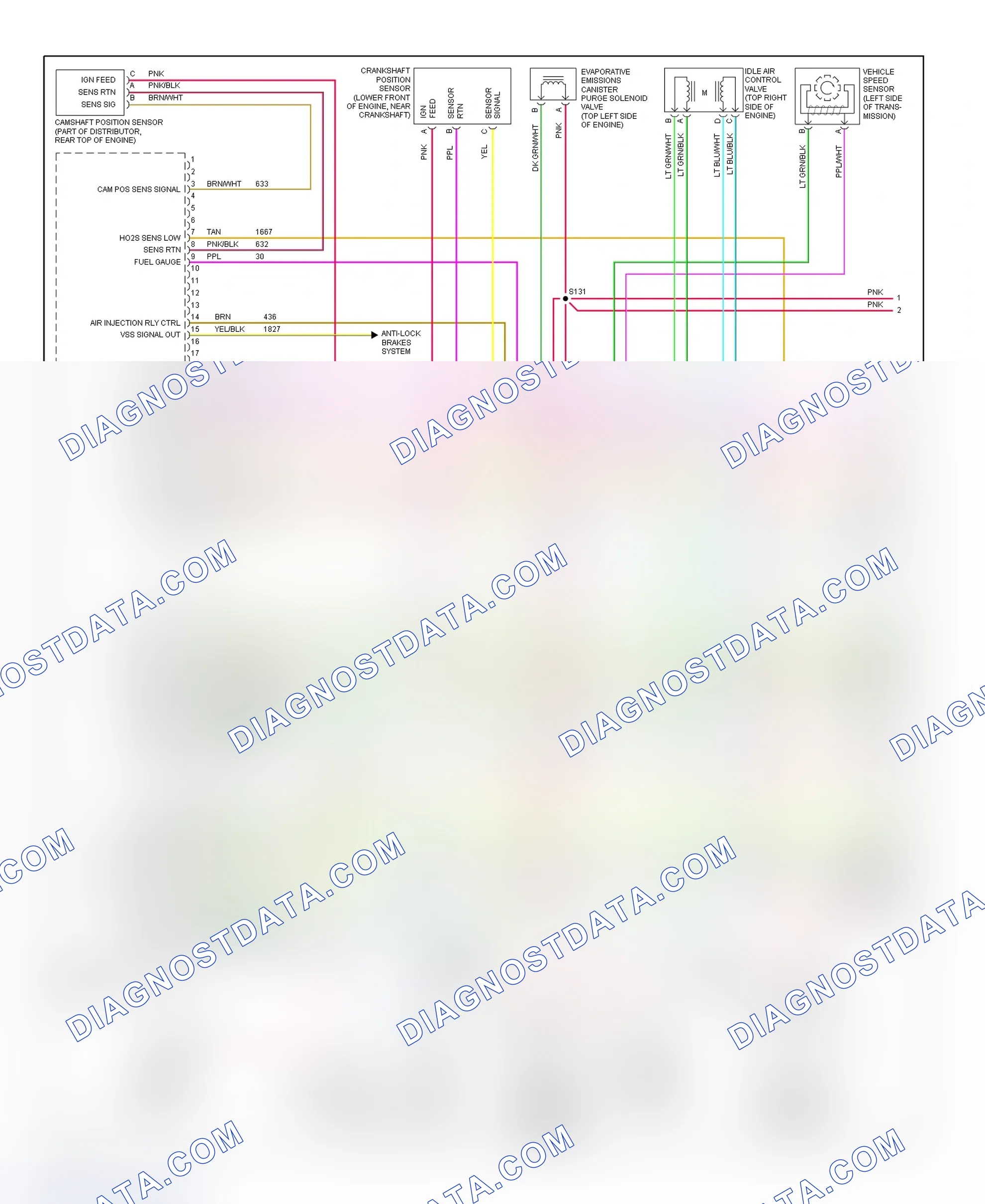 Scheme 66: PCM Wiring Diagram (Chevy Express & Savana - 7.4L - 1 Of 4)