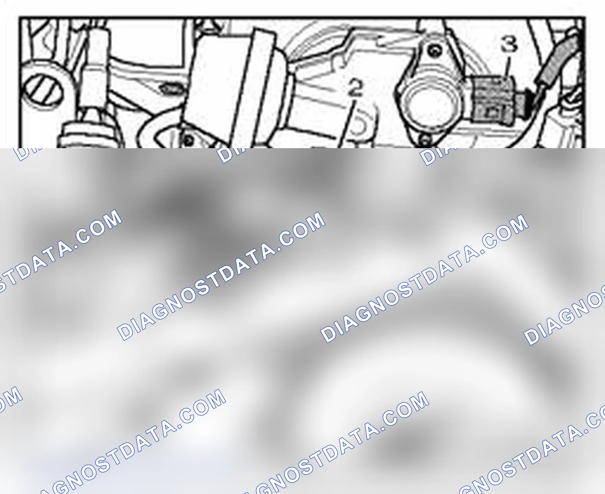 Scheme 699: Component location front on engine