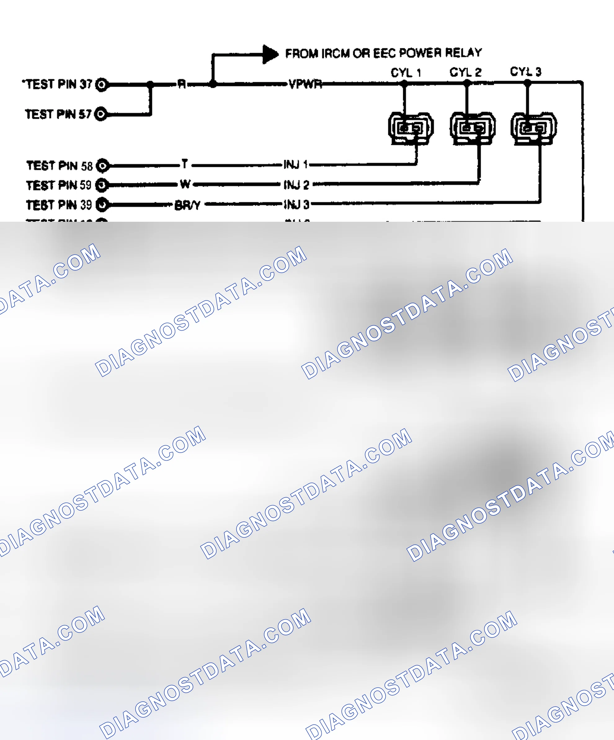 Scheme 53: Test Schematic (3.0L Except Probe & Taurus SHO; 3.8L)