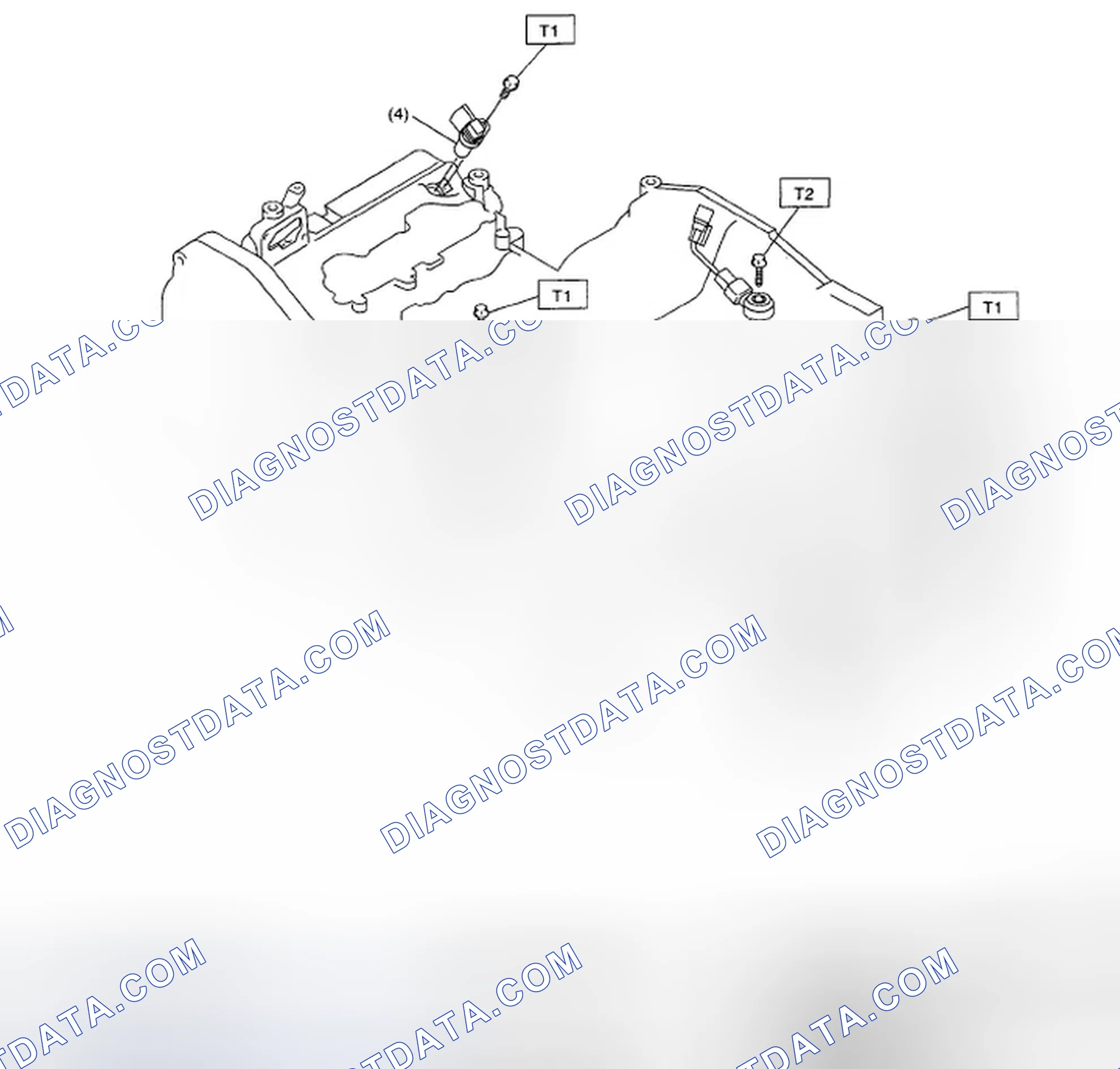 Scheme 222: CRANKSHAFT POSITION, CAMSHAFT POSITION AND KNOCK SENSORS