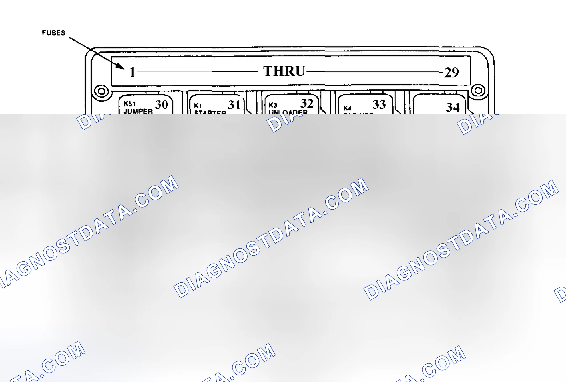 Scheme 4: FRONT FUSE & RELAY PANEL IDENTIFICATION (1994)