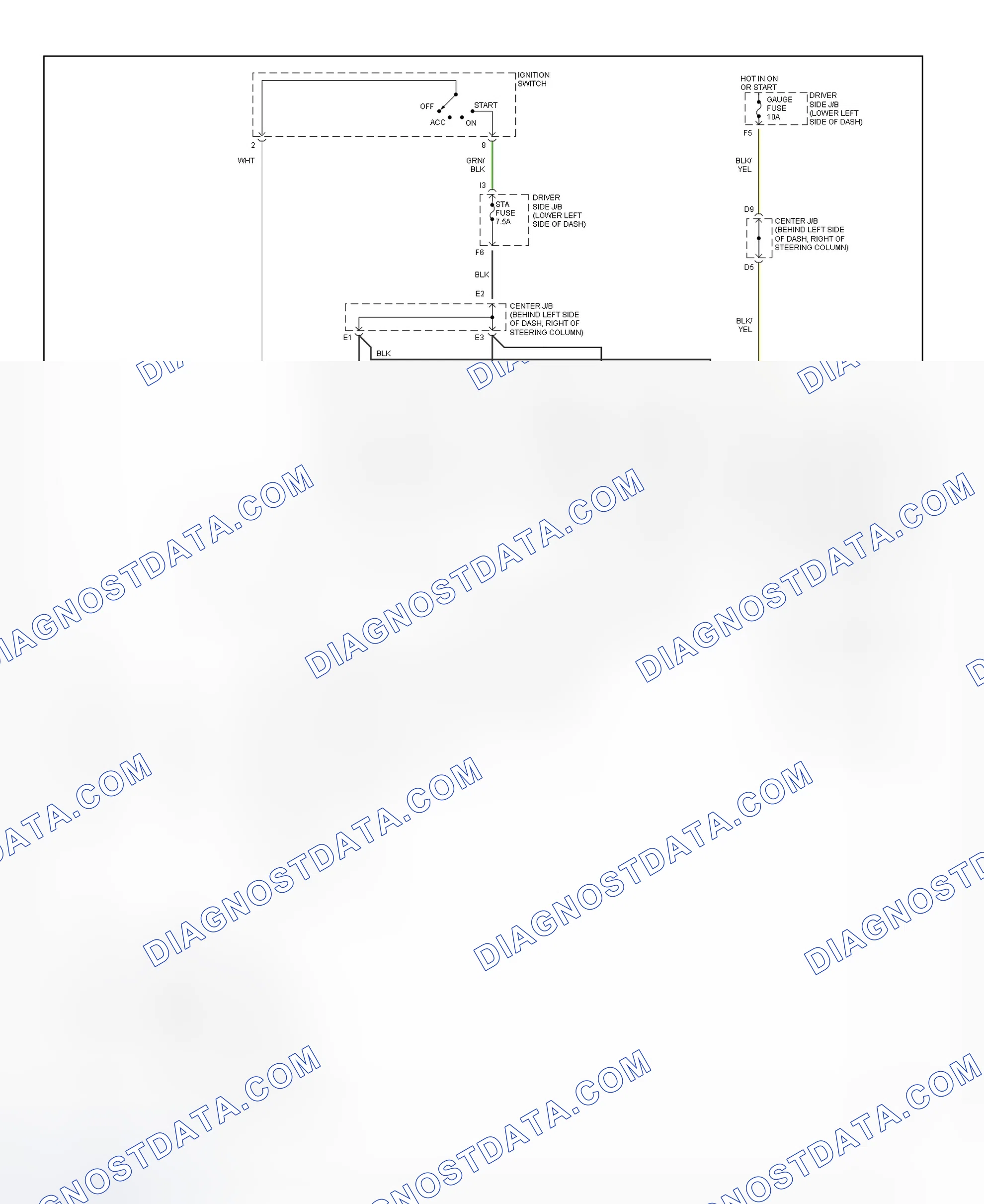 Fig. 32: Starting System Wiring Diagram (4Runner)