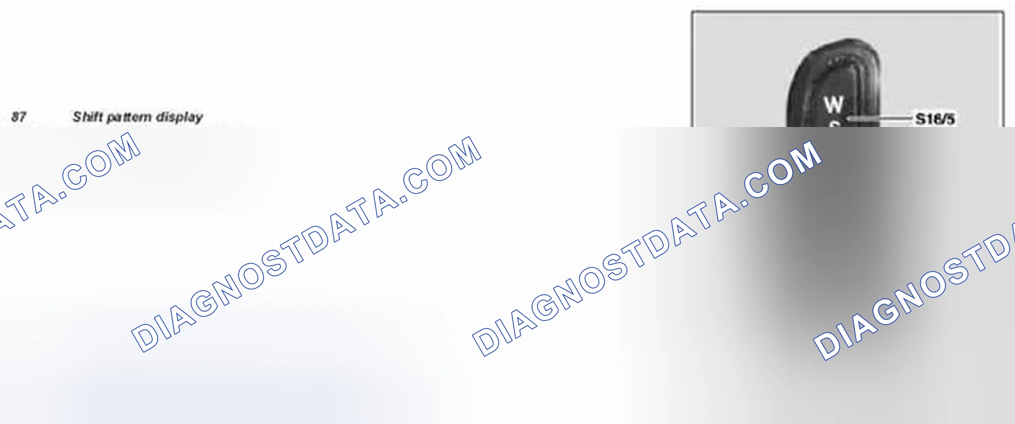 Scheme 458: Identifying Shift Pattern Display And Transmission Mode Switch (Models 203, 209.3 Up To 31.05.03) - Shown On Model 203