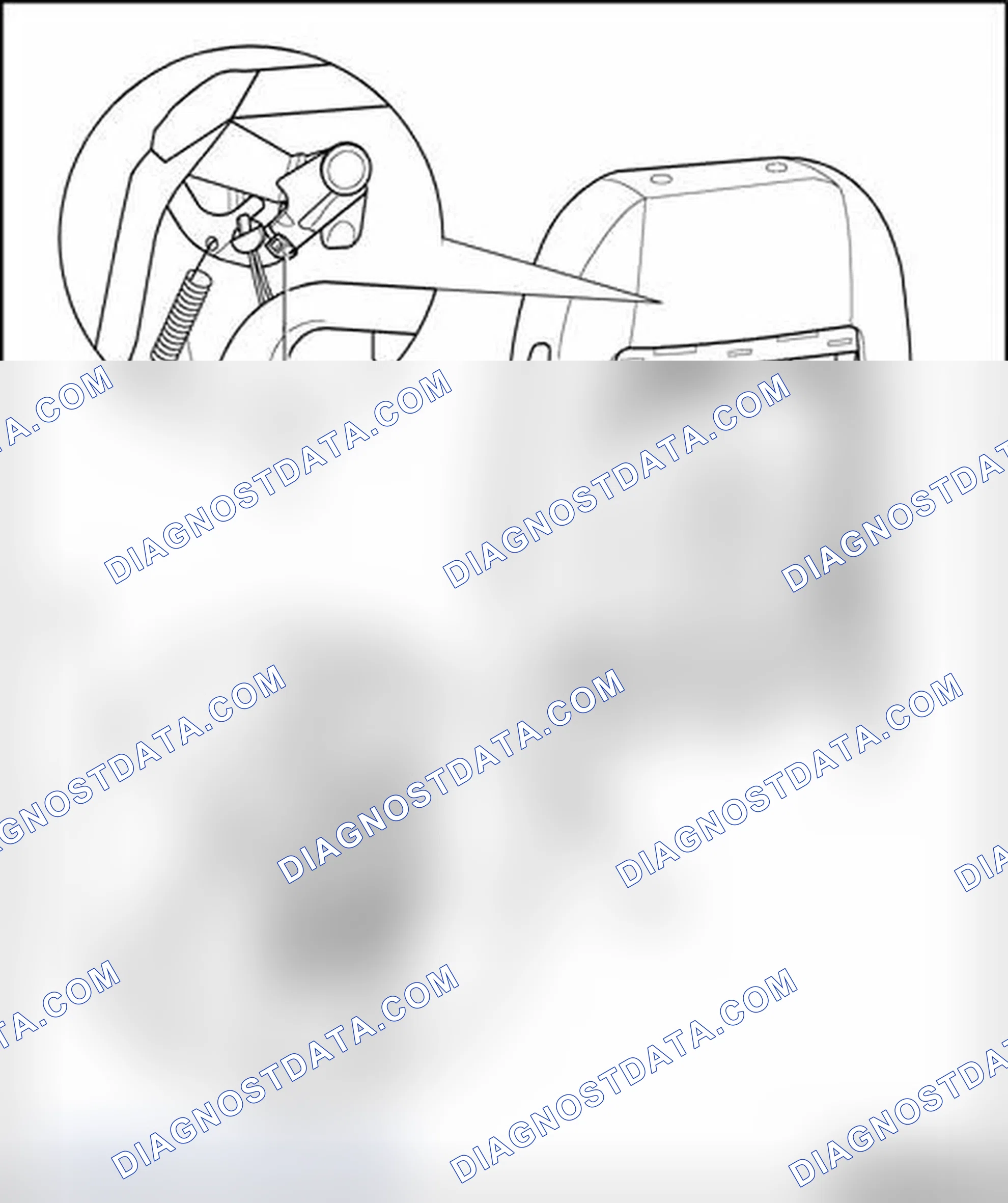 Scheme 225: Microswitch for headrest, assembly overview