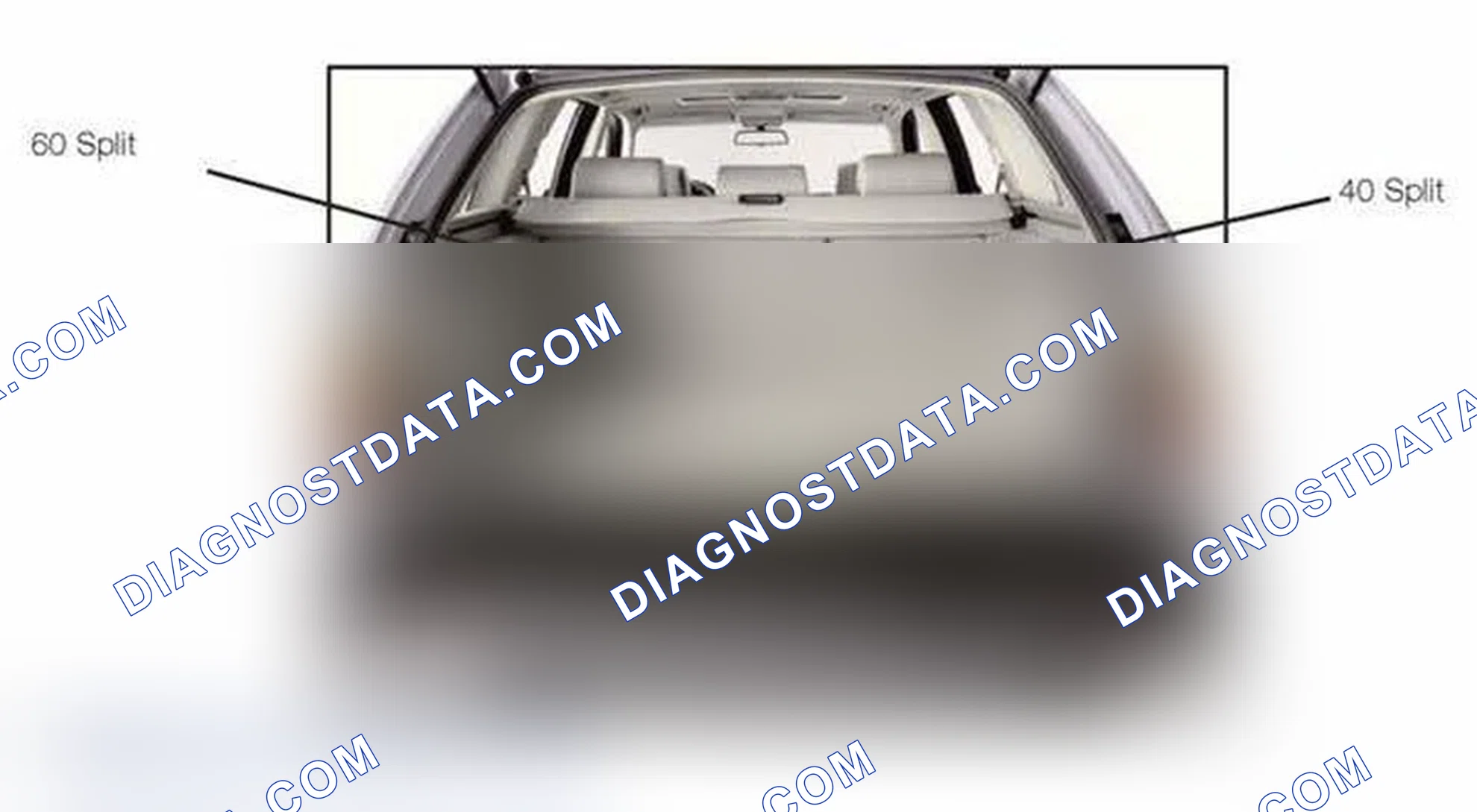 Scheme 134: Identifying Rear Seats 60/40 Split With Fold Down Center Arm Rest On Left Seat Back