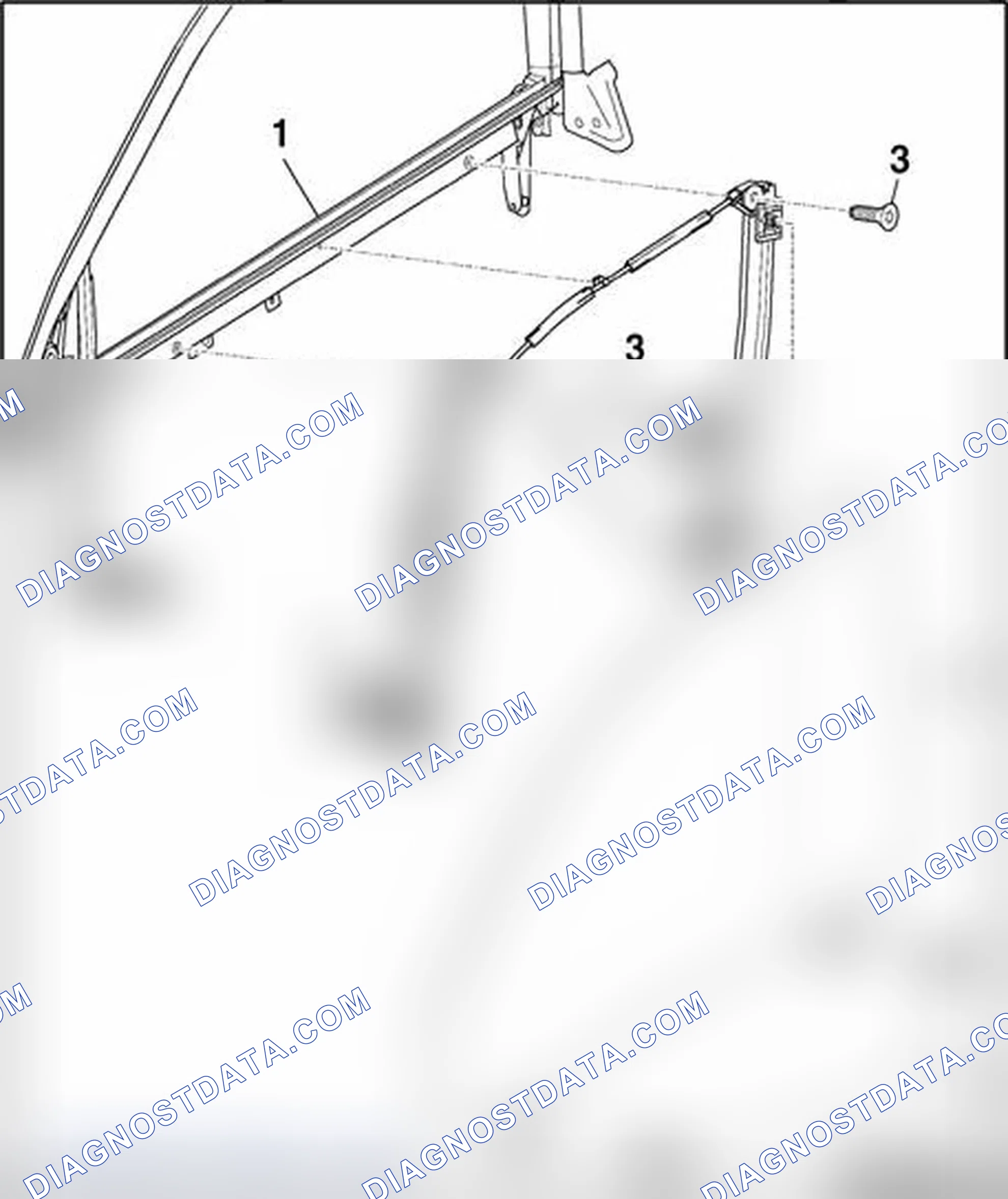 Scheme 77: Door window, removing from window regulator