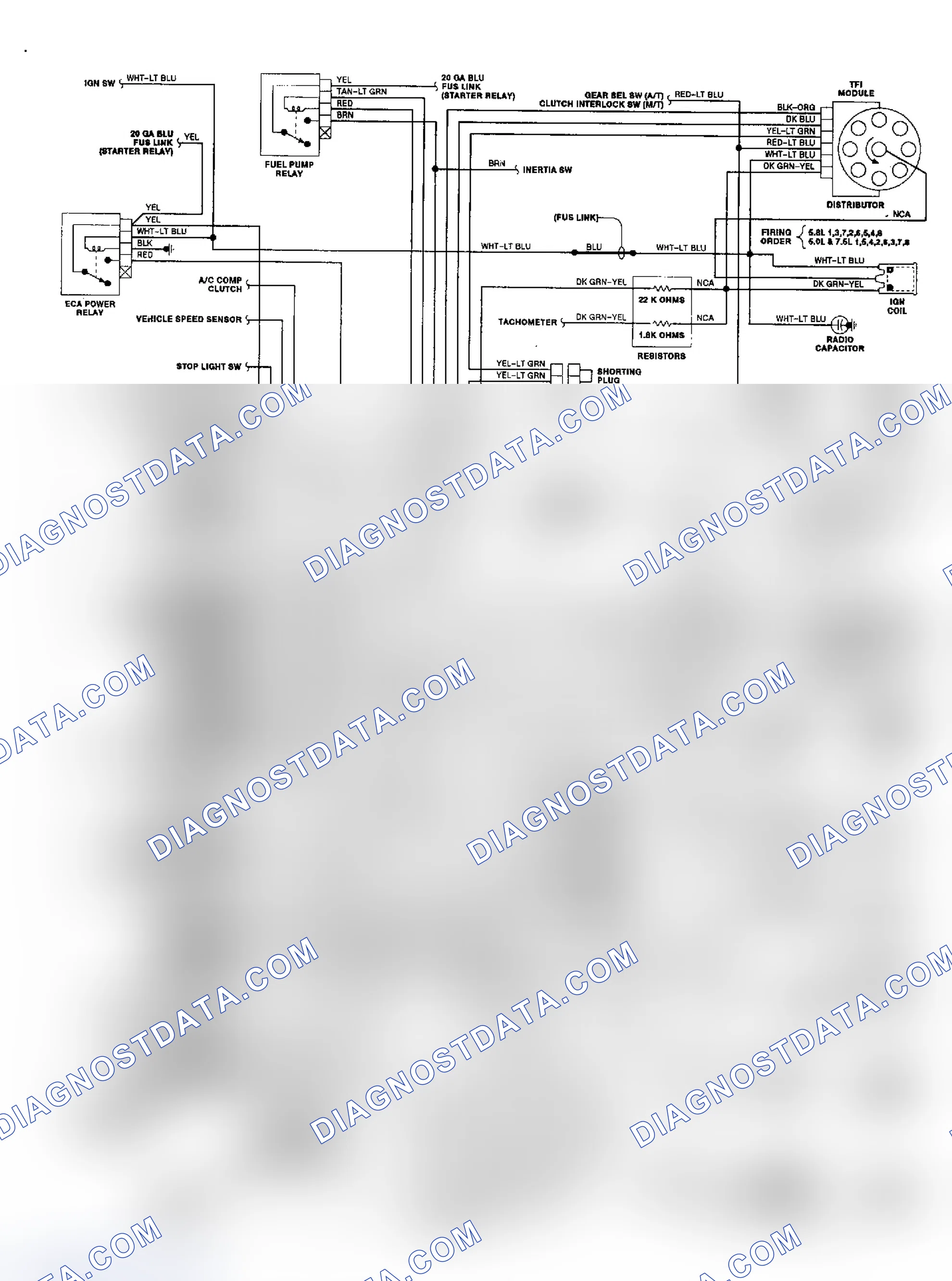 Scheme 213: 5.8L Bronco & "F" Series EEC-IV Wiring Diagram