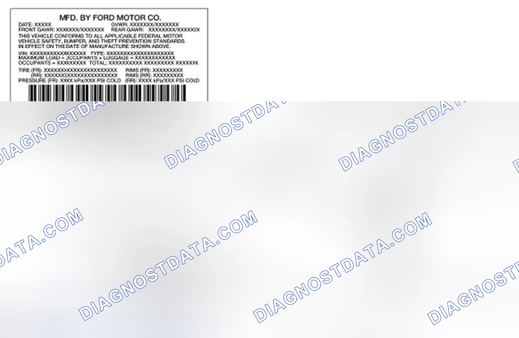 Scheme 11: Vehicle Certification (VC) Label Locator