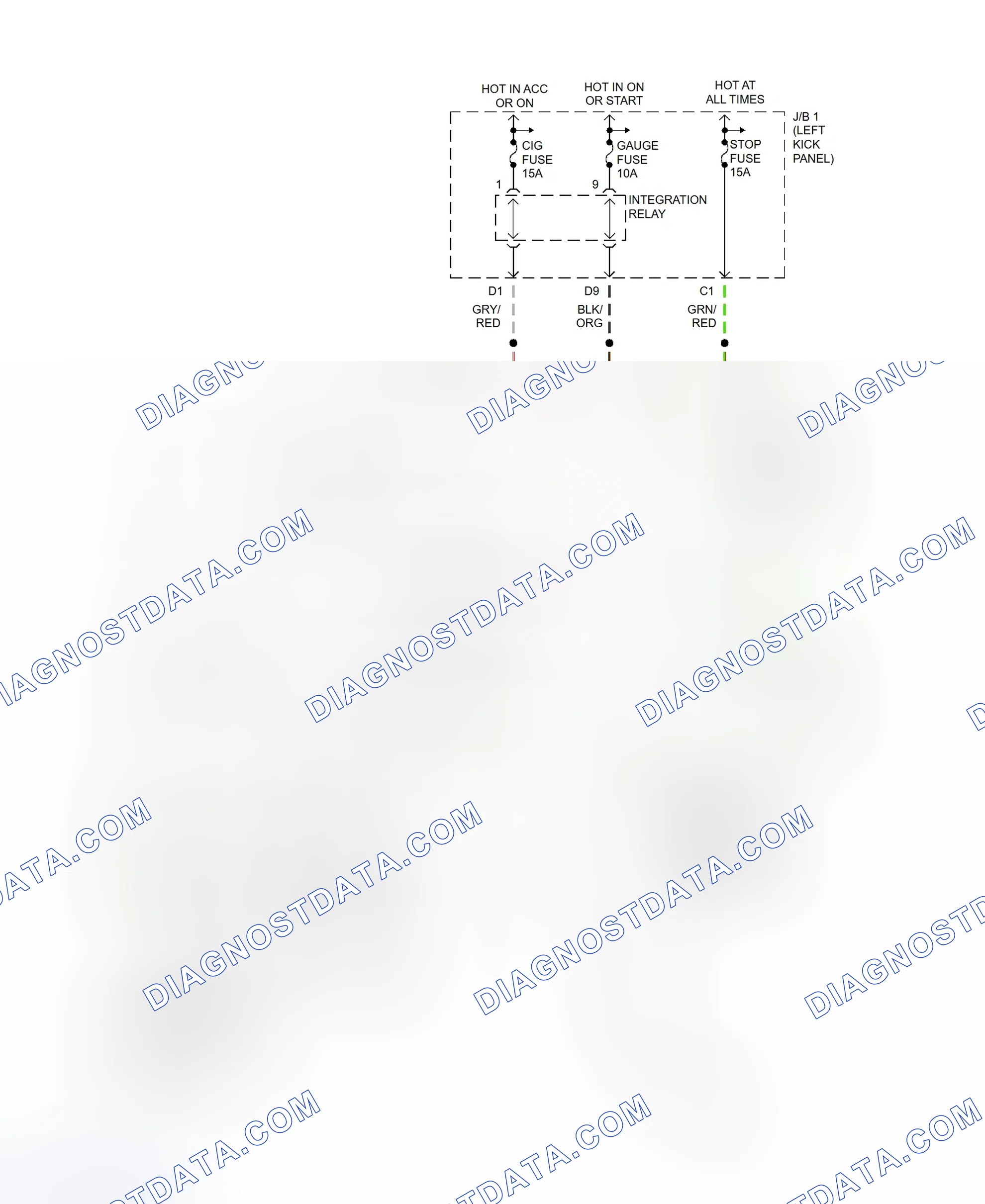 Scheme 100: Shift Interlock System Wiring Diagram (Pickup)