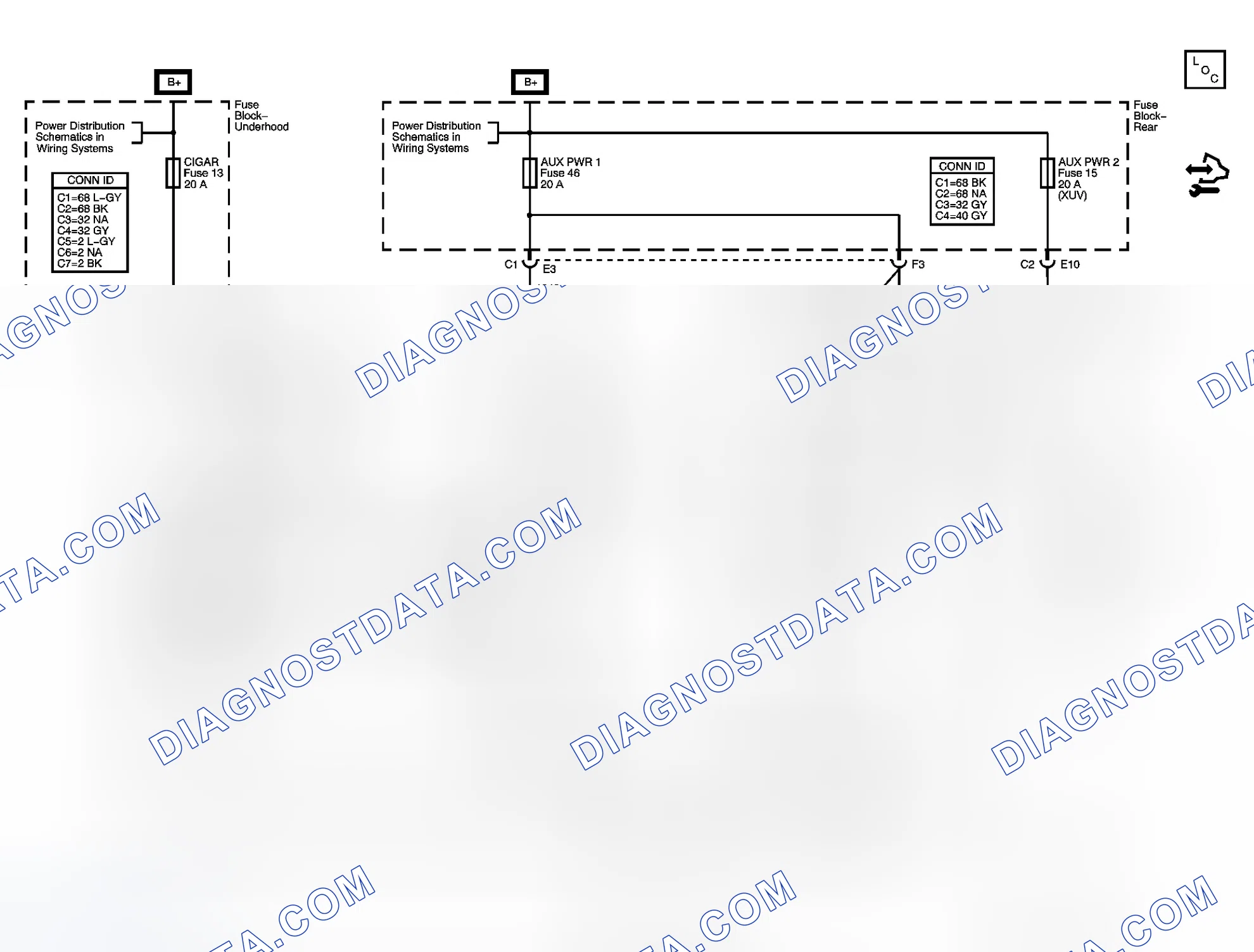 Scheme 1: Cigar Lighter/Auxiliary Outlets Schematics