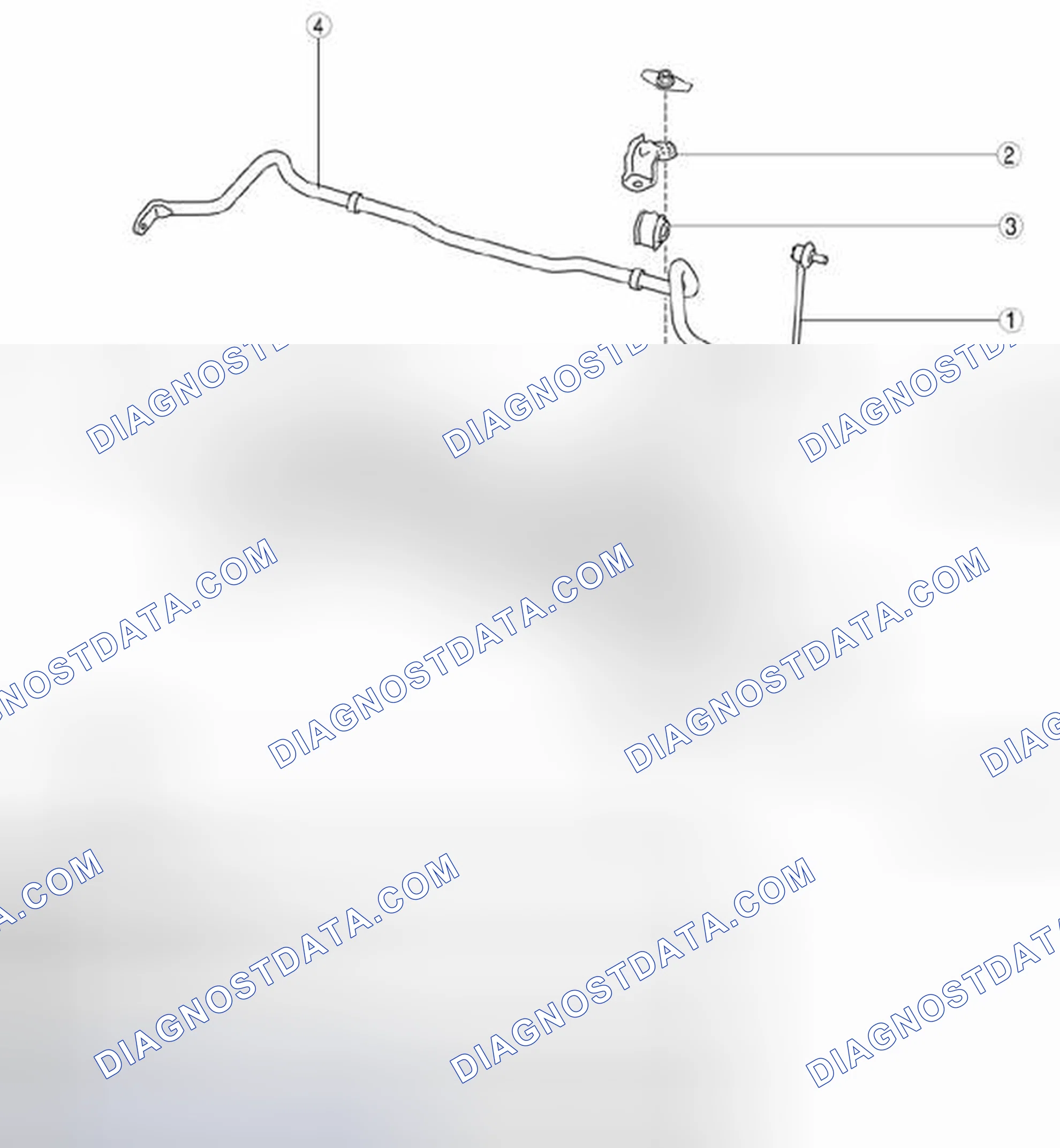 Scheme 18: Exploded View Of Front Stabilizer (MZR 2.0, SKYACTIV-G 2.0, MZR 2.5) With Torque Specifications