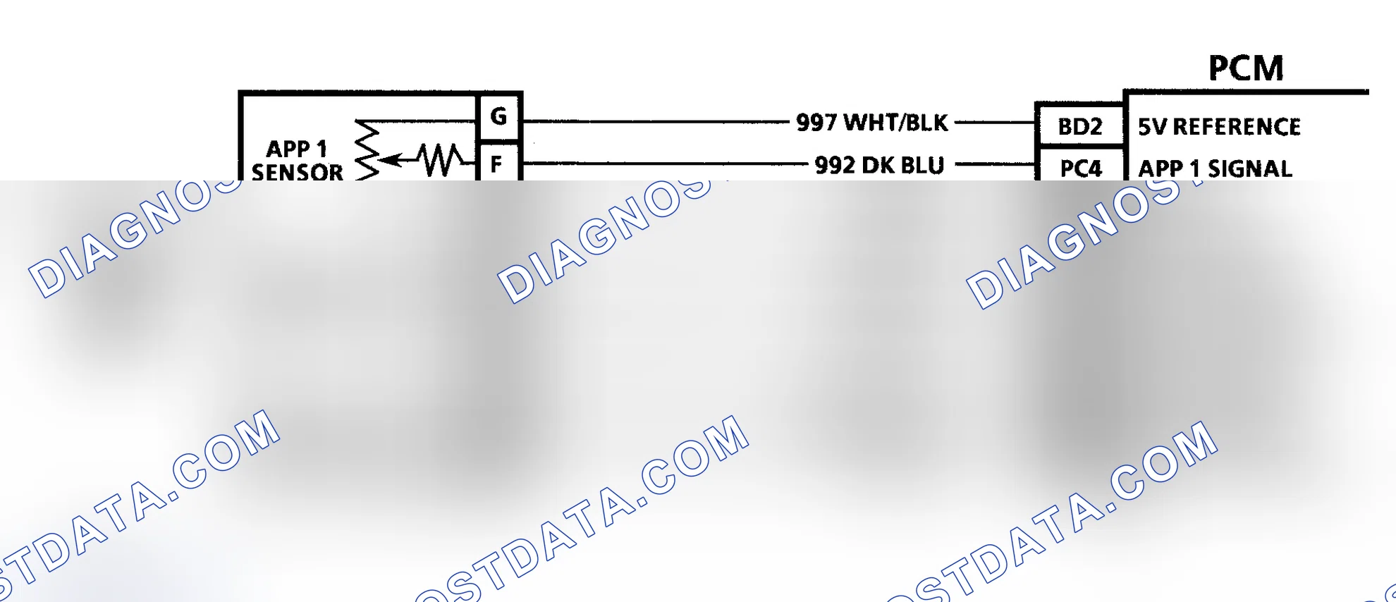 Scheme 453: DTC 21 Schematic ("P" Series) APP No. 1 Circuit High (Models With PCM)