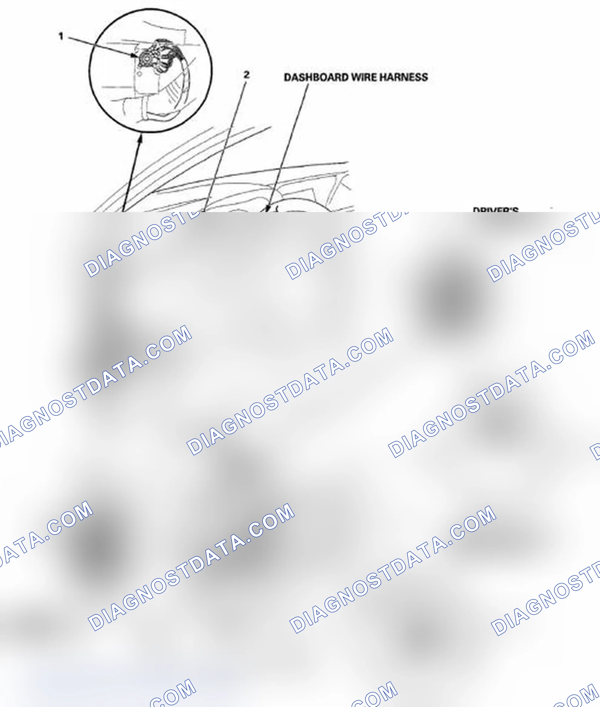 Scheme 28: Identifying Dashboard Wire Harness (Driver's Side)