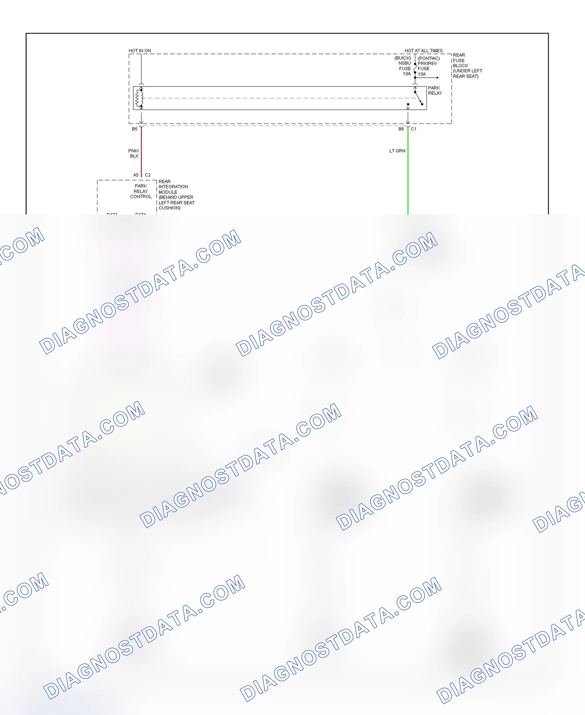 Fig. 31: Shift Interlock System Wiring Diagram (Bonneville & LeSabre)