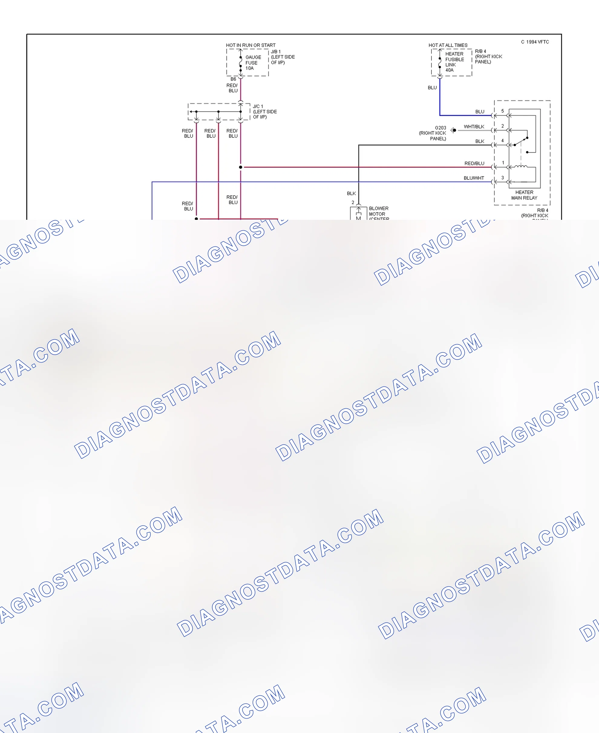 Scheme 2: Automatic A/C-Heater System Wiring Diagram (2 Of 2)