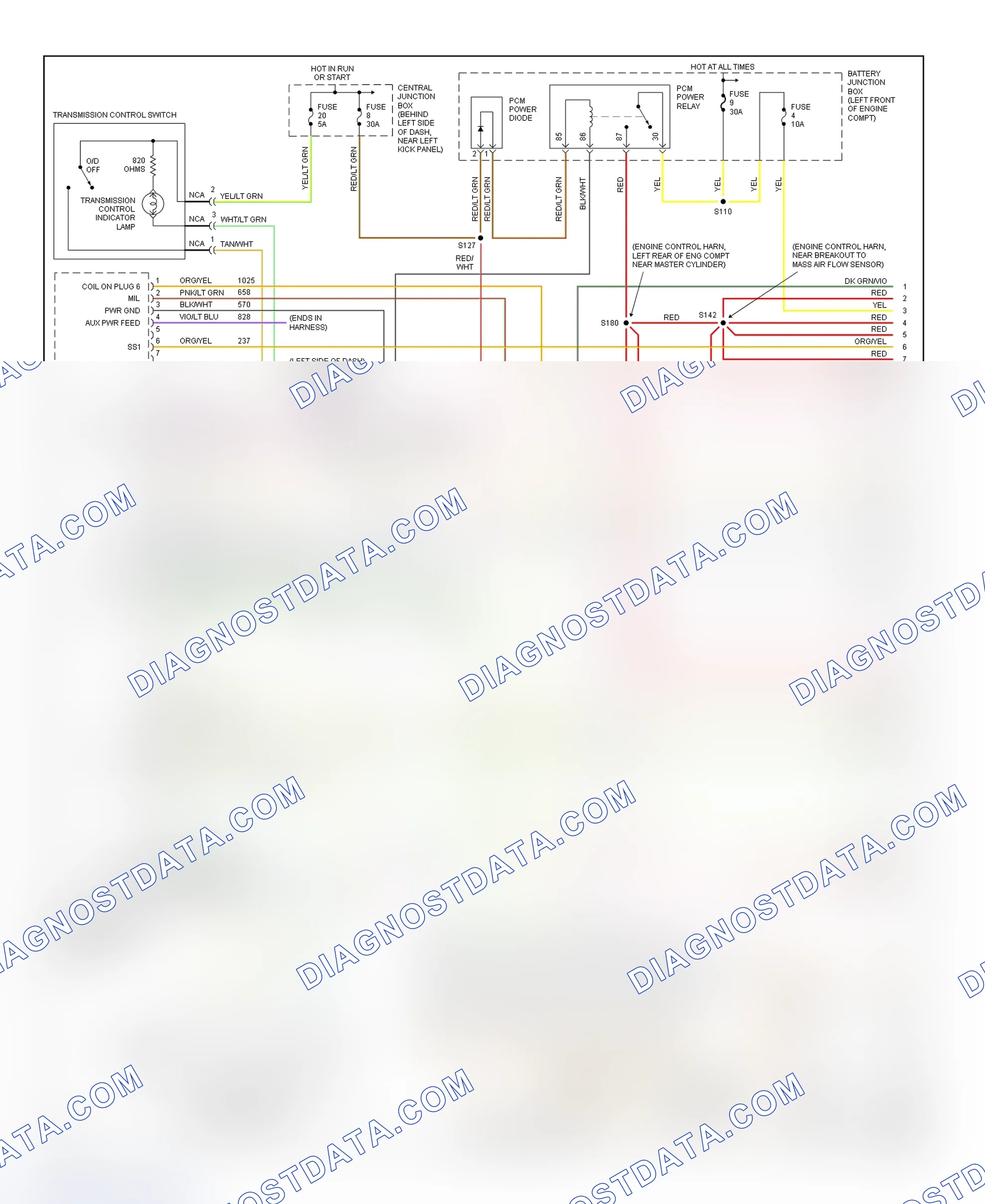 Scheme 36: PCM Wiring Diagram (Econoline - E250 & E350 Super Duty - 5.4L CNG - 1 Of 5)