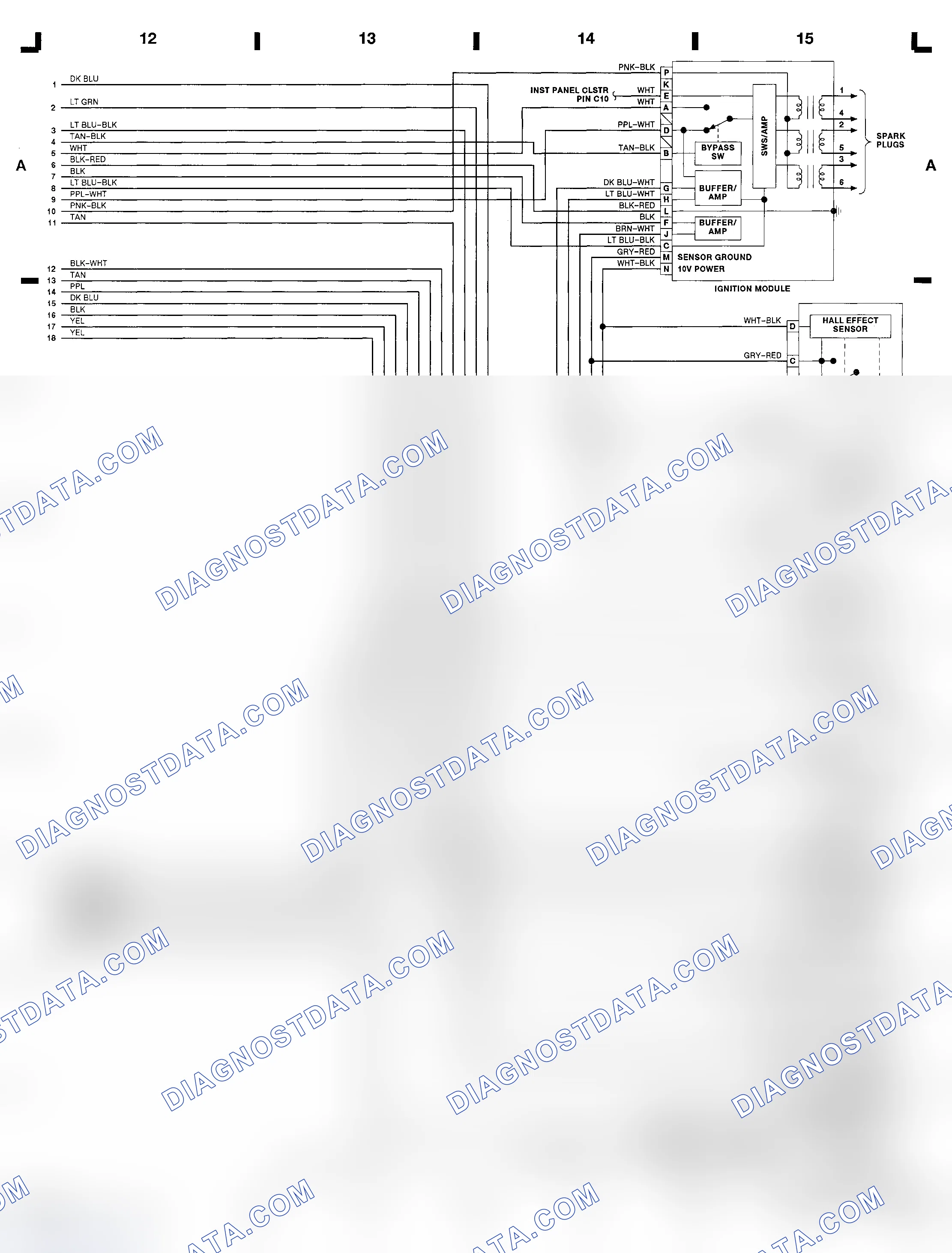 Scheme 35: 3.8L (VIN L) PCM Wiring Diagram (Toronado & Trofeo - 2 of 2)