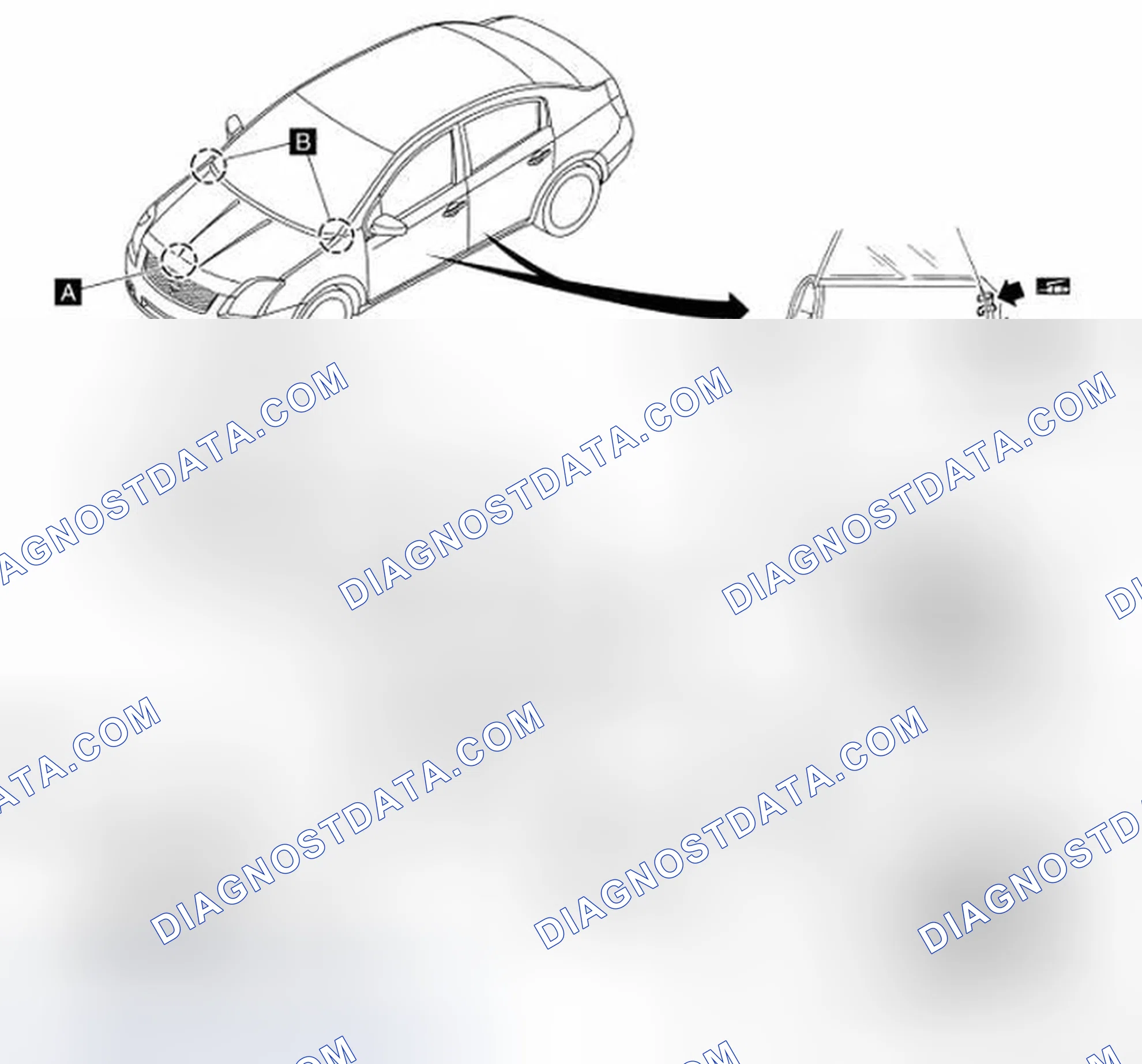 Fig. 66: Identifying Lubricating Locks, Hinges And Hood Latch