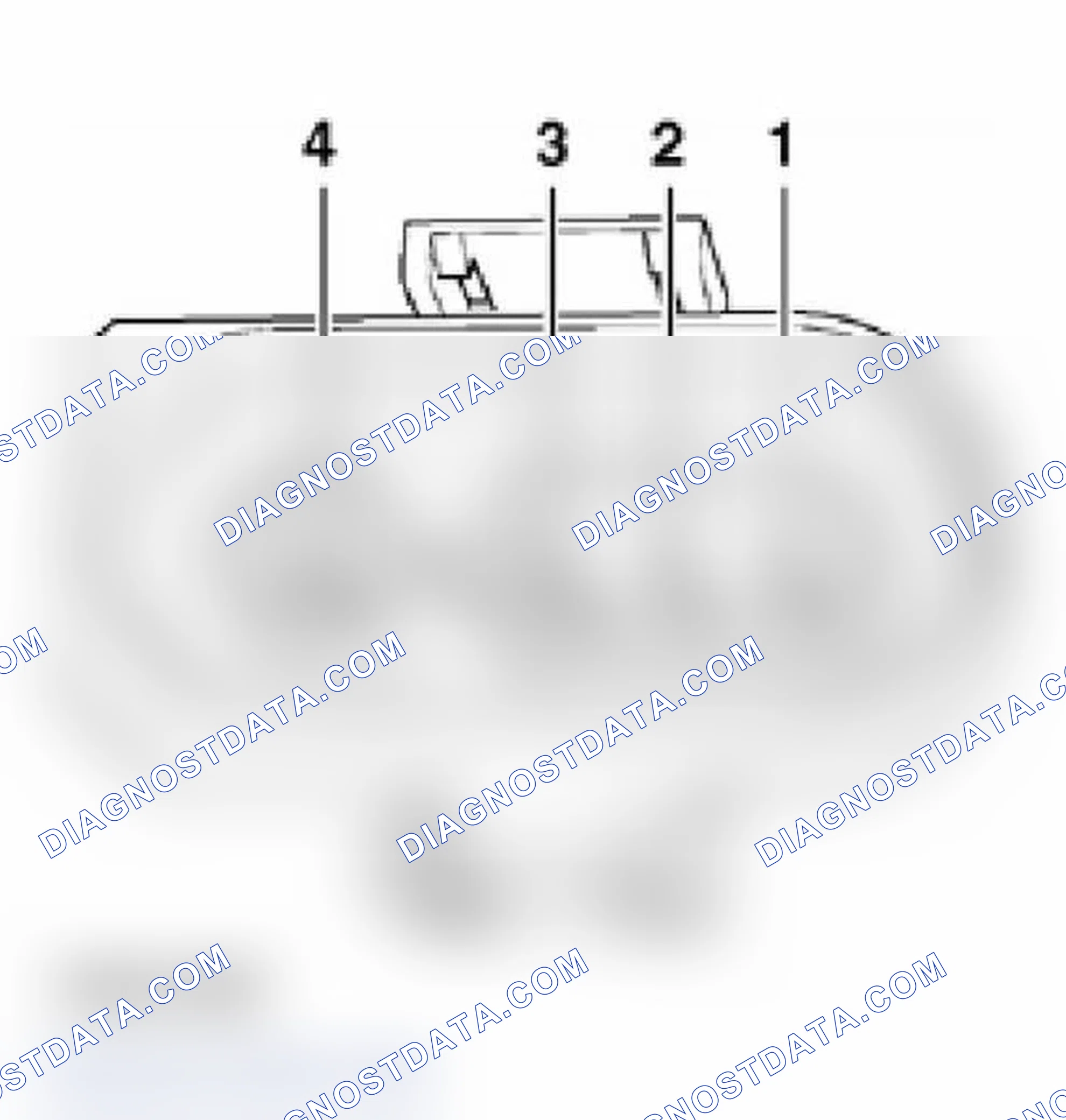 Scheme 640: Identifying HO2S Connector Terminals - Behind Three Way Catalytic Converter