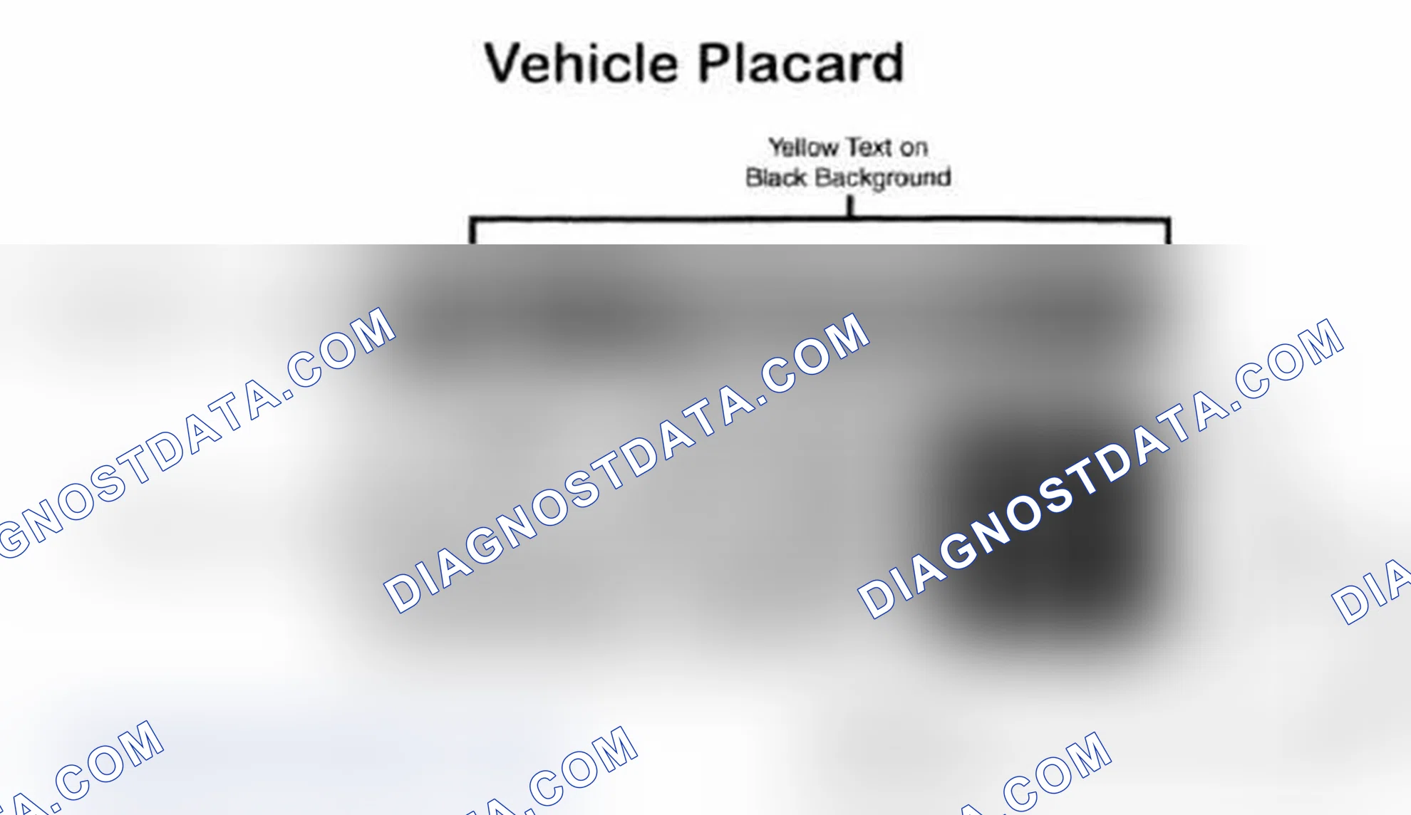 Scheme 28: Vehicle Tire Placard - Typical
