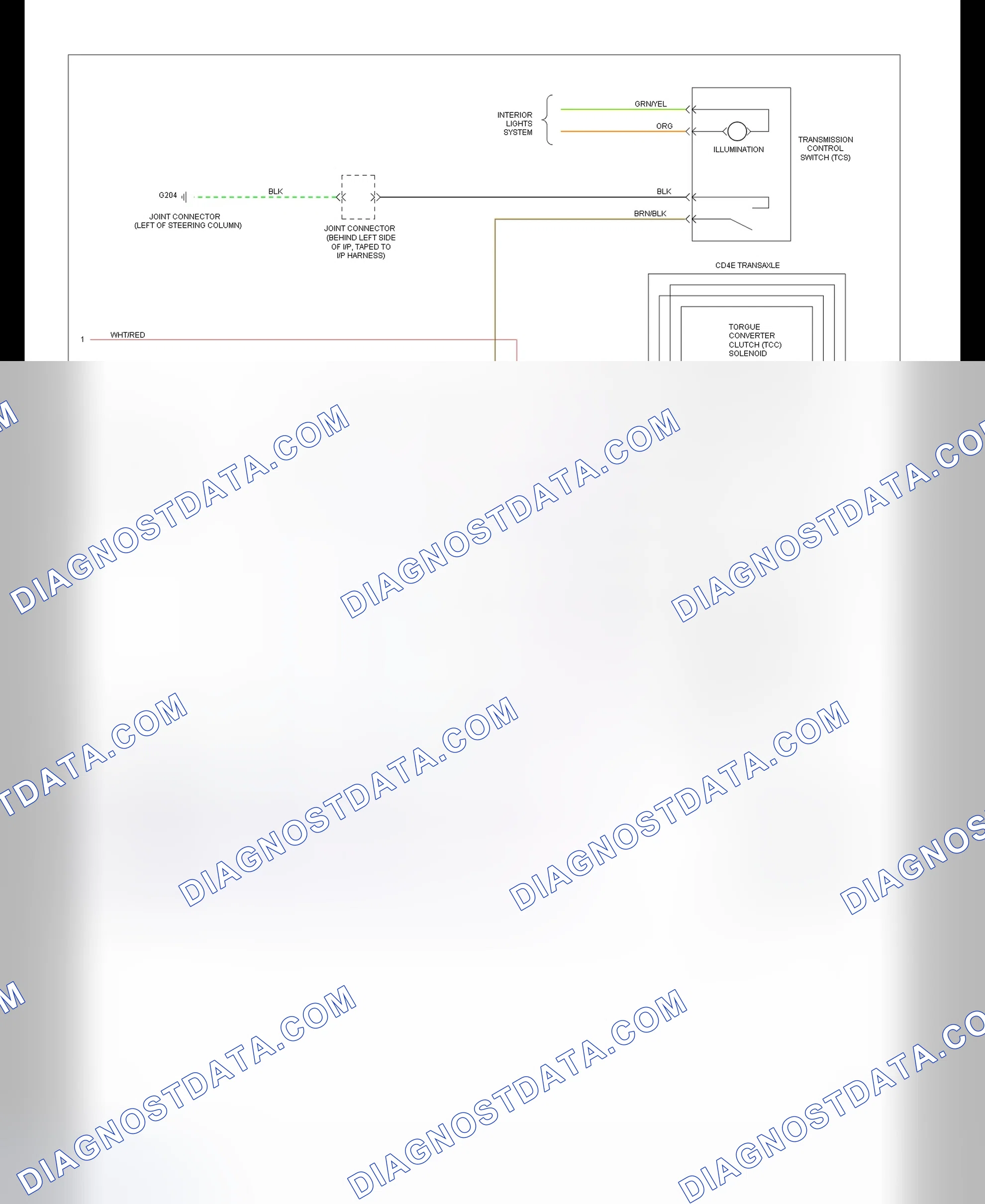 Scheme 91: EEC-IV Wiring Diagram (Probe 2.0L A/T - 3 Of 3)