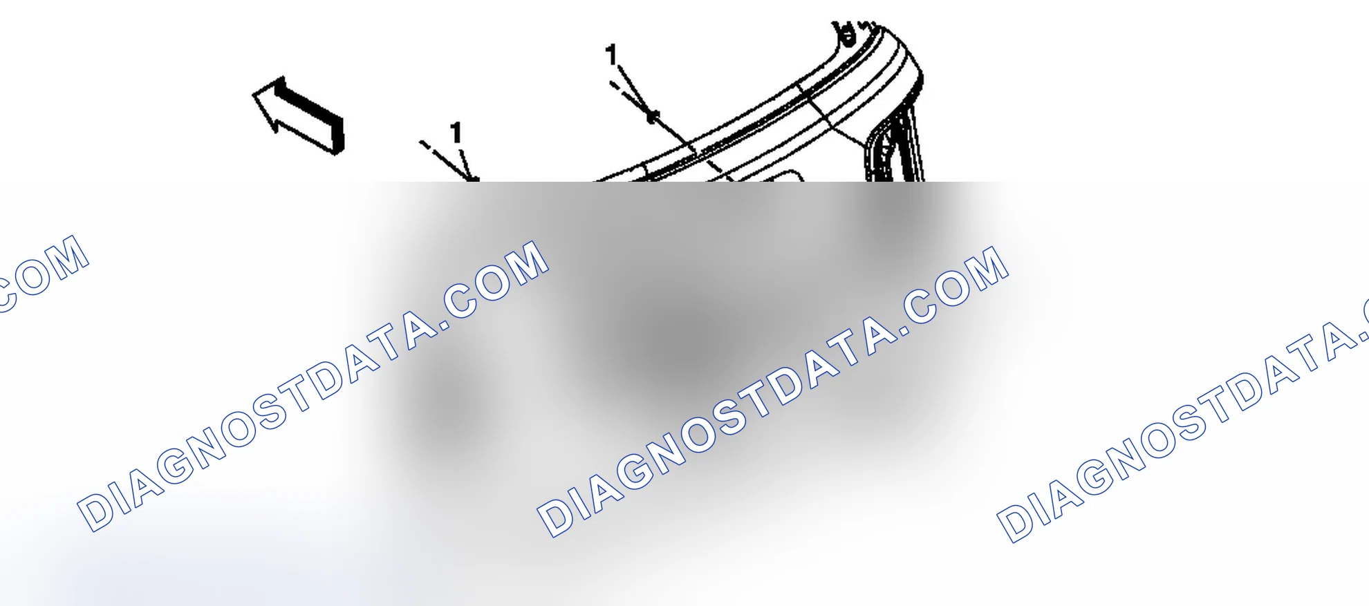 Scheme 9: Liftgate Applique Replacement (Acadia)