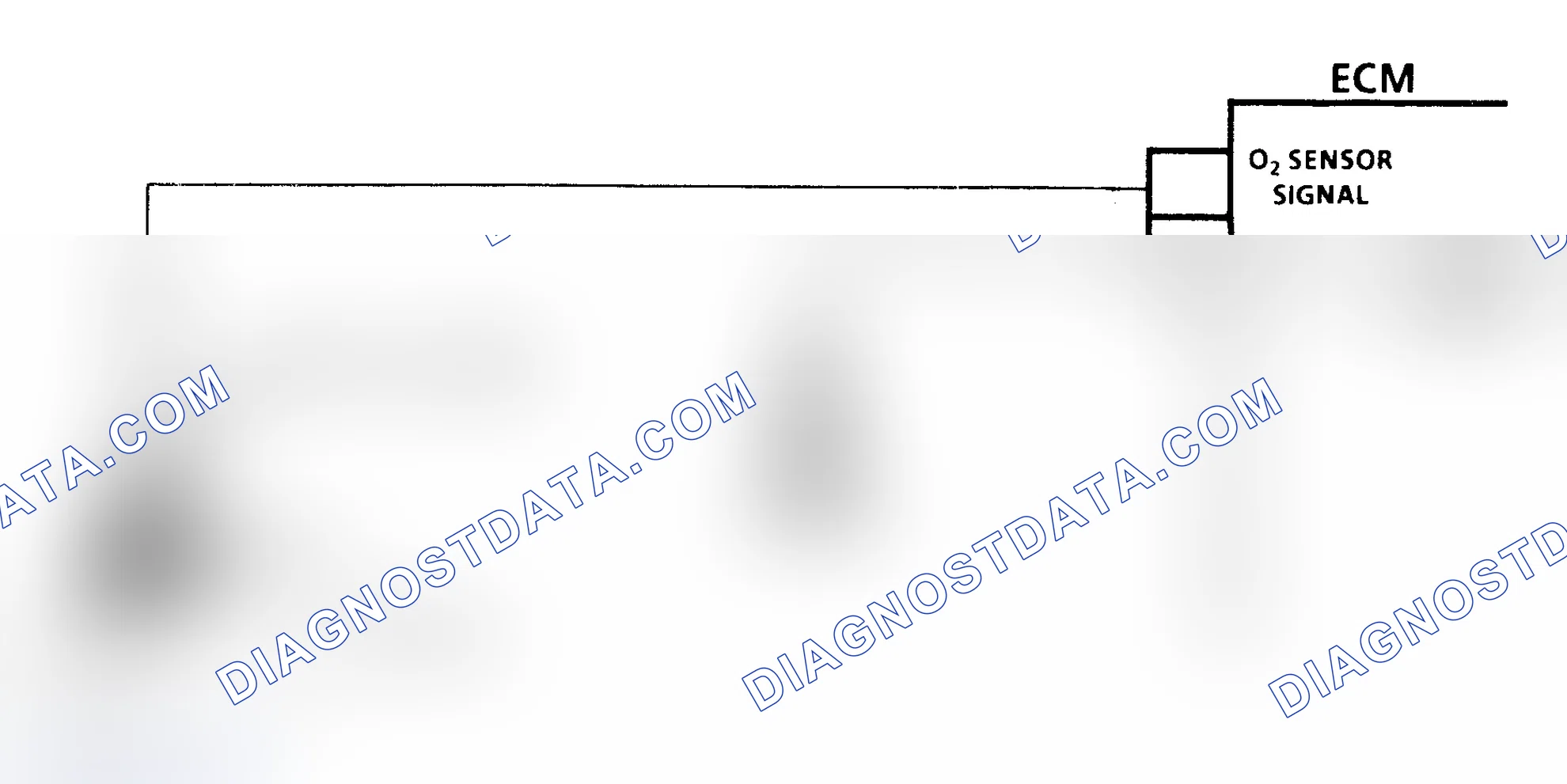 Scheme 238: Code 13 Schematic (7.4L) Open Oxygen Sensor Circuit